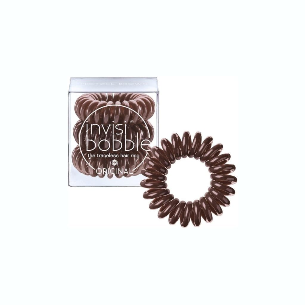 Invisibobble Original Pretzel Brown Hair Ties: Traceless Hair Ring for Stylish & Gentle Hold. Shop Now!