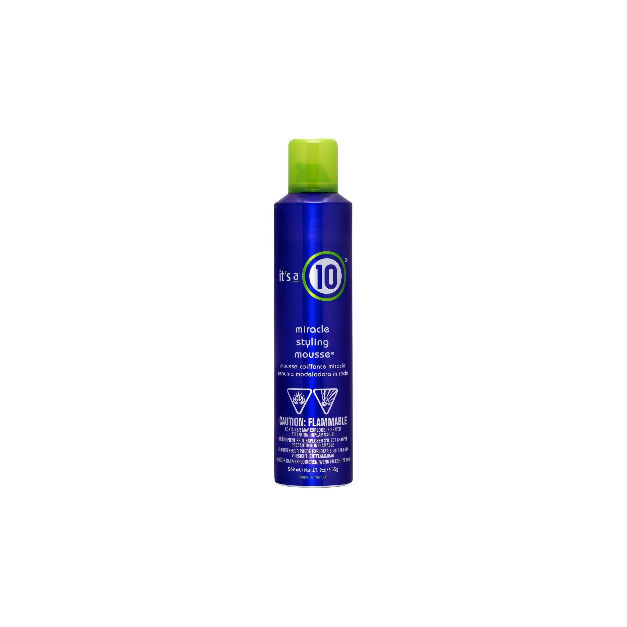 It's a 10 Miracle Styling Mousse 262ml. Volumizing Hair Mousse for Texture, Shine & Non-Stiff Hold