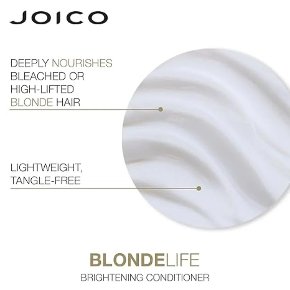 Joico Blonde Life Brightening Conditioner: Deeply Nourishes & Tangle-Free Blonde Hair - Lightweight Formula