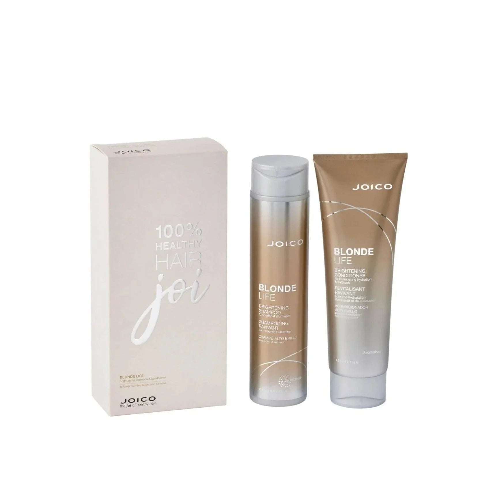 Joico Blonde Life Set: Brightening Shampoo & Conditioner for Healthy Blonde Hair - Shop Now!