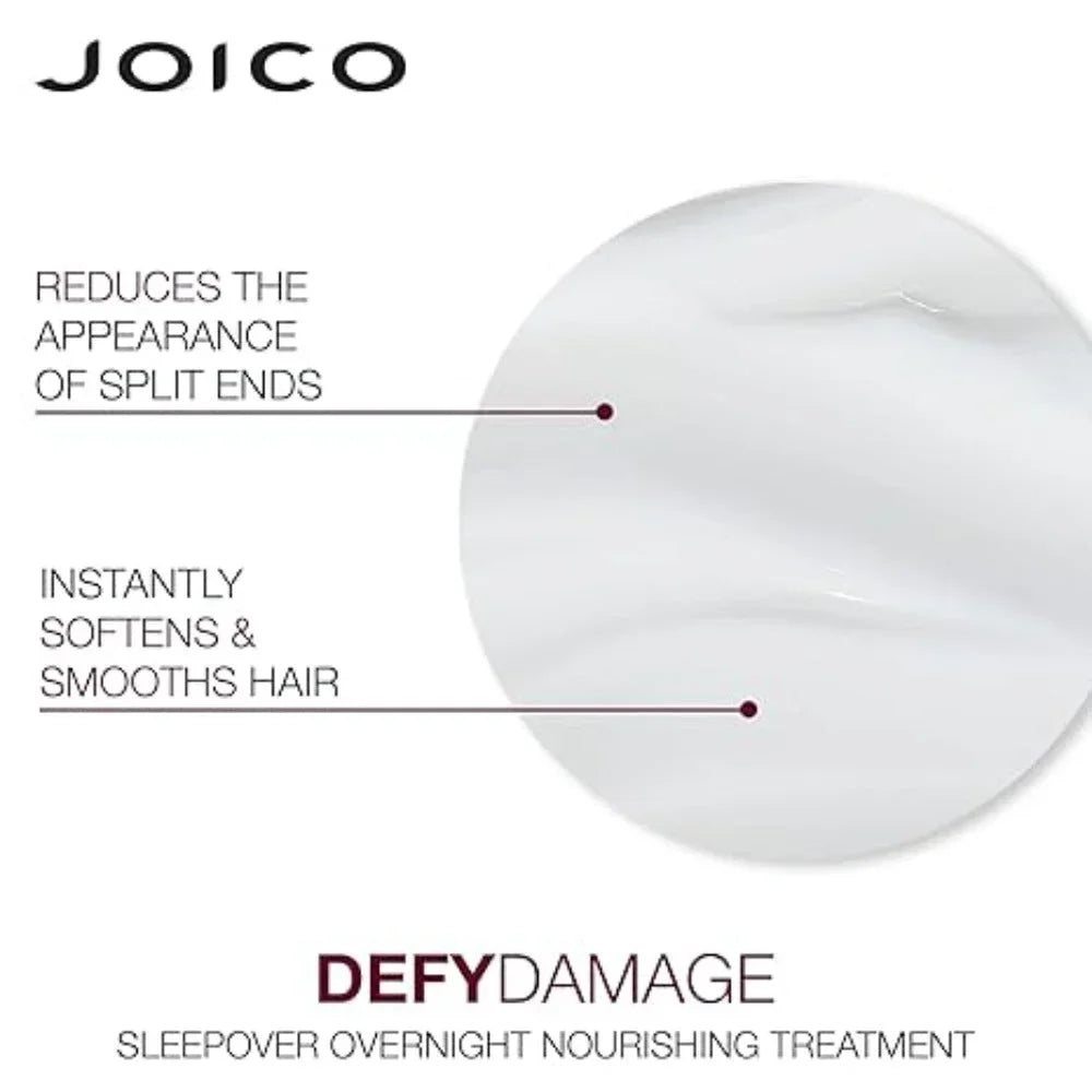 Joico Defy Damage Overnight Treatment: Repair & Nourish Hair While You Sleep! Reduces Split Ends, Softens & Smooths.