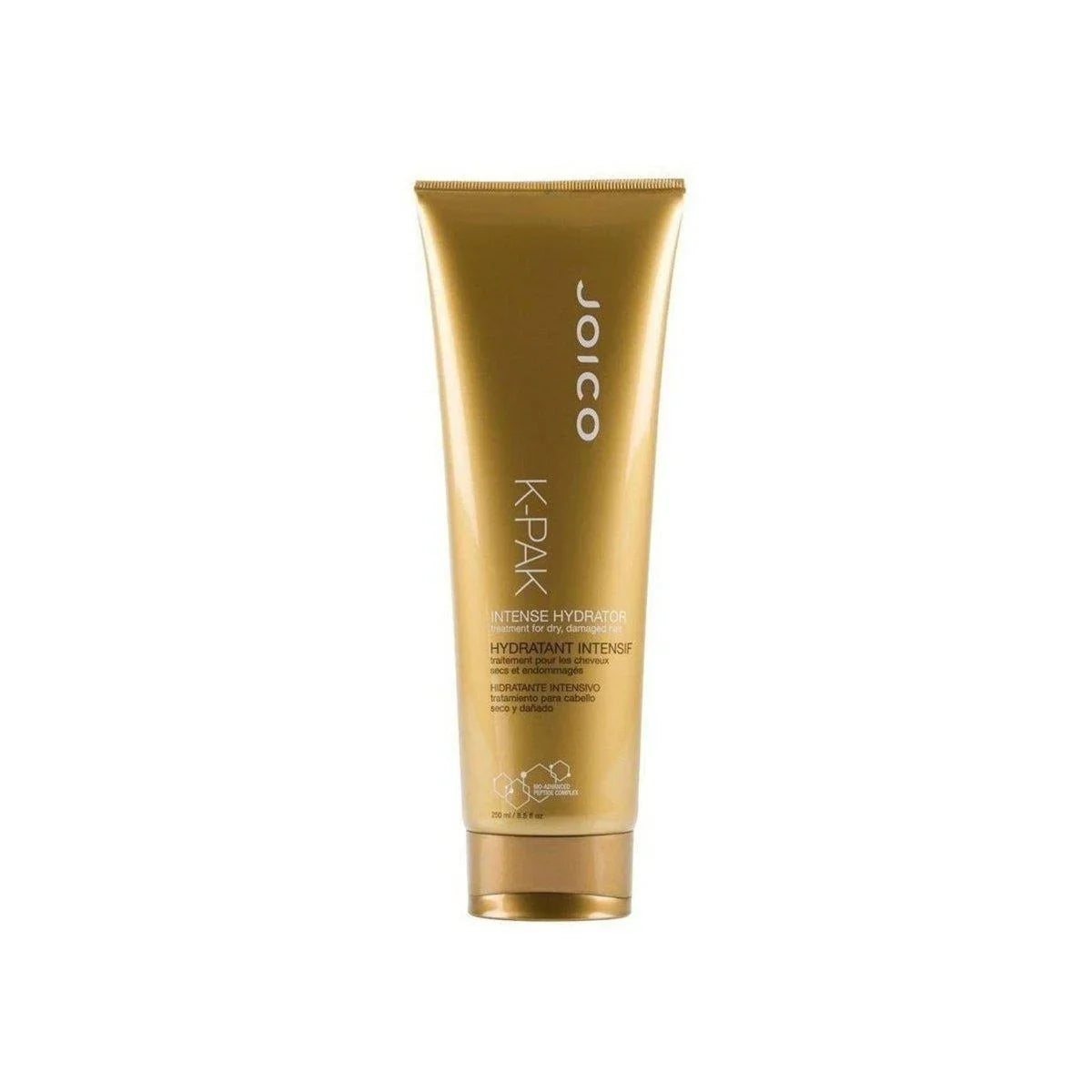 Gold tube of Joico K-Pak Intense Hydrator 250ml hair treatment product