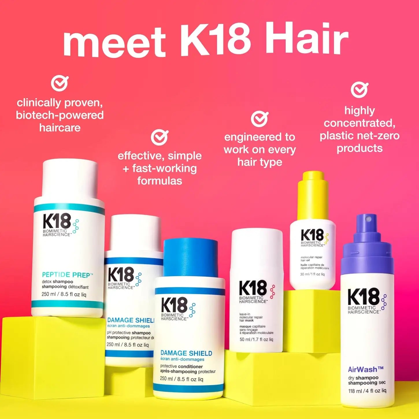 K18 AirWash Dry Shampoo 118ml offers a revolutionary non-aerosol formula for refreshing hair effortlessly.