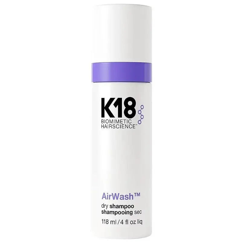 K18 AirWash Dry Shampoo 118ml offers innovative hair refreshment with a non-aerosol formula for clean, fresh hair.