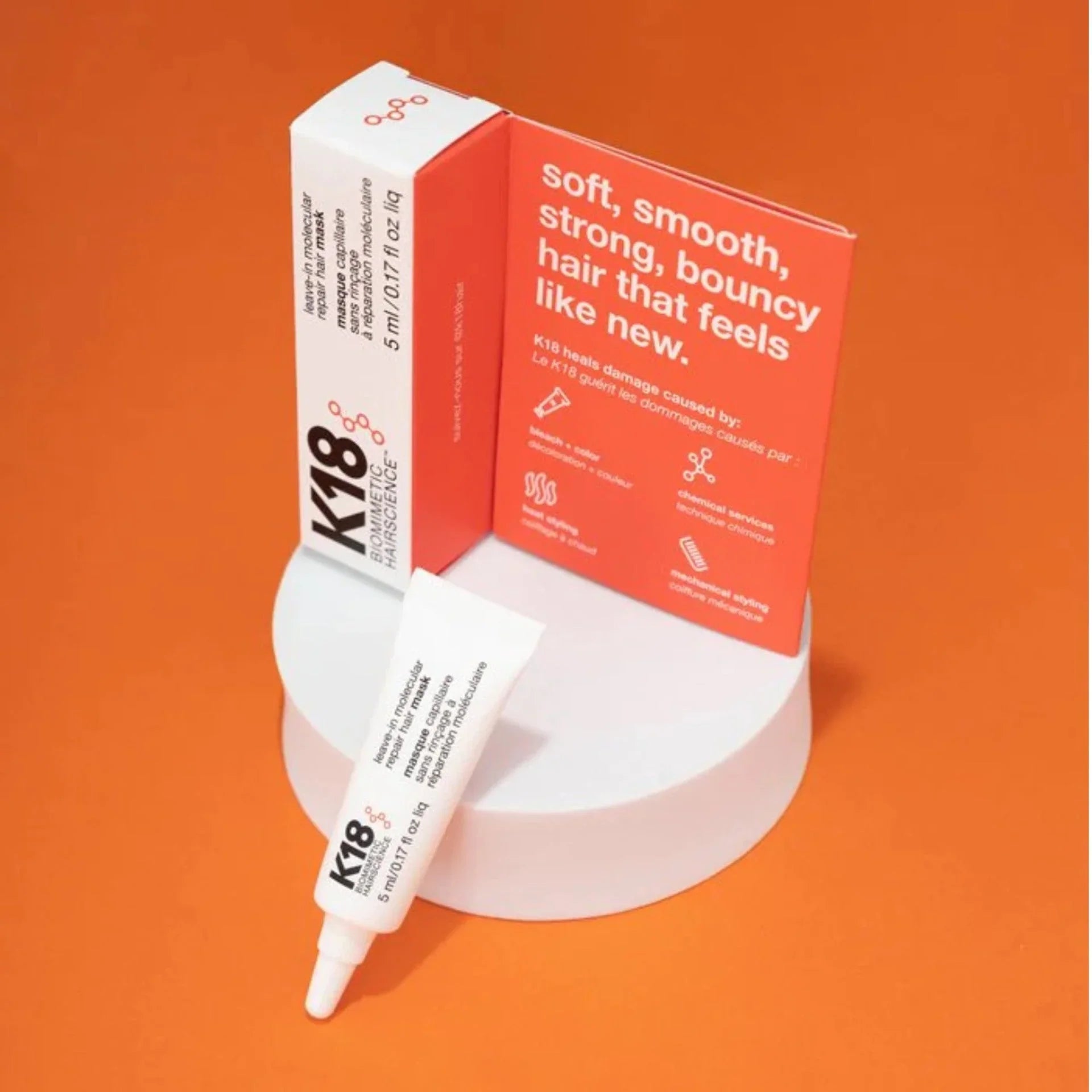 K18 Leave-In Molecular Repair Hair Mask for Damaged Hair. Best Hair Repair Treatment.