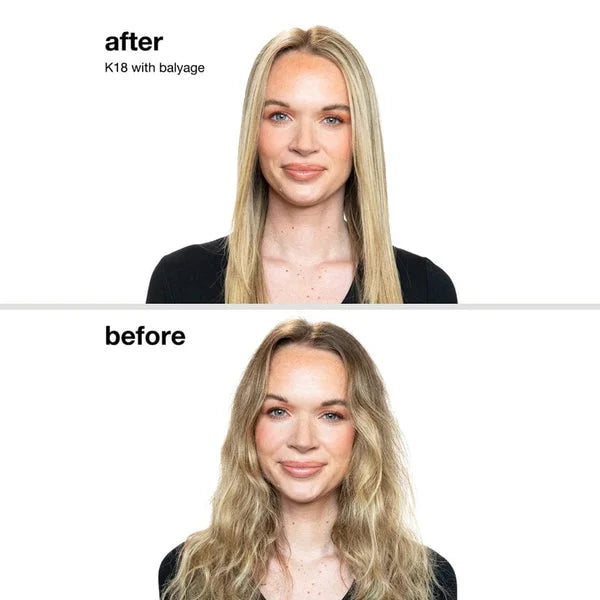 K18 Hair Transformation: Before & After Balayage Repair with K18 Mask - See the Results!