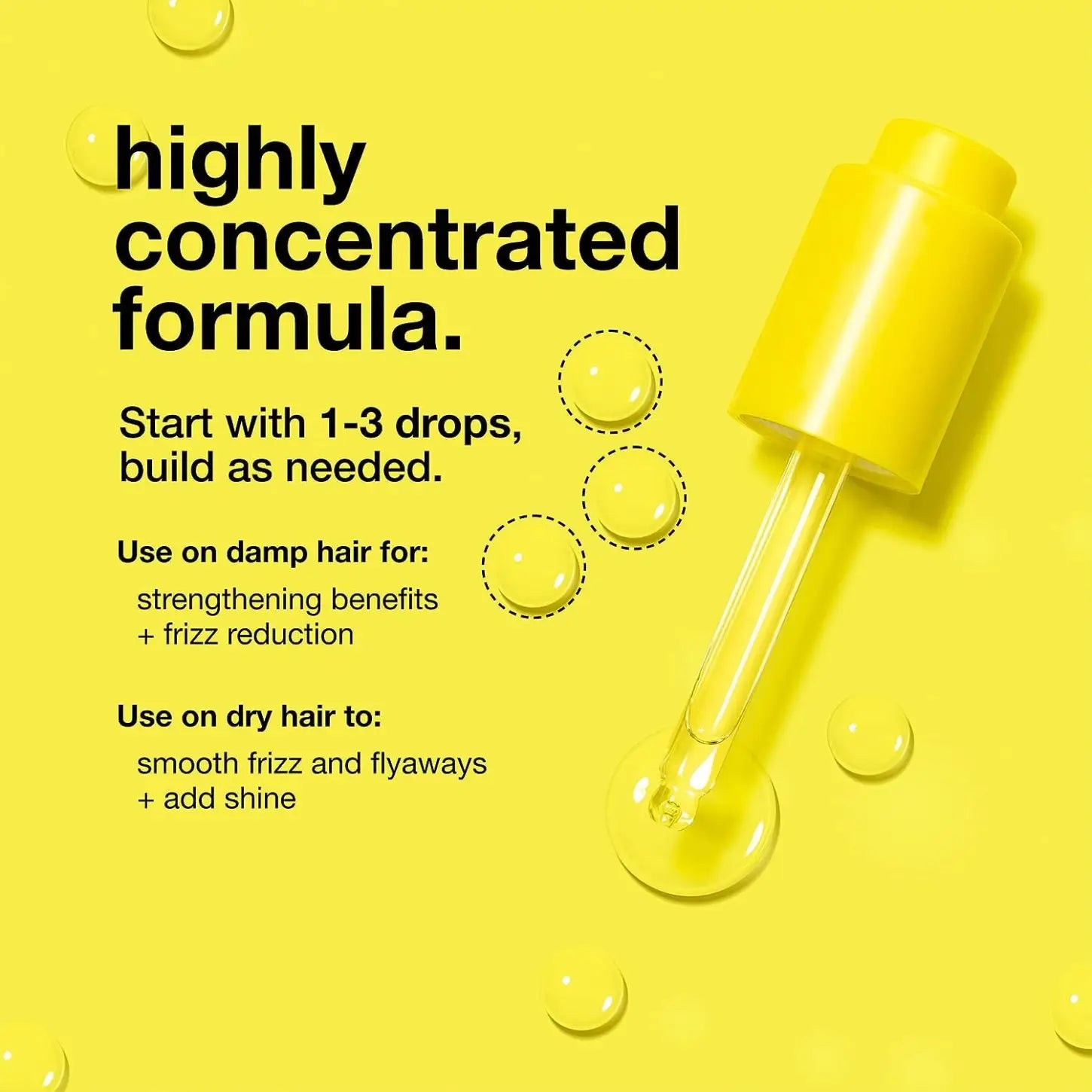 K18 Hair Oil: Highly Concentrated Formula for Frizz Control, Shine & Hair Repair. Start with 1-3 drops! Lightweight Yellow Serum