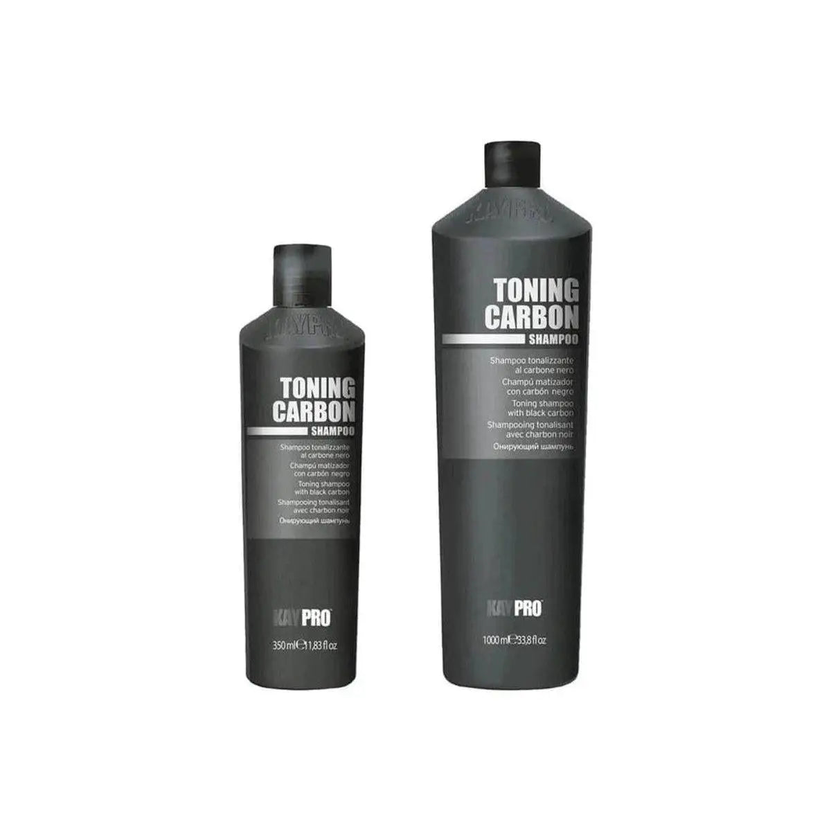 Kay Pro Toning Carbon Shampoo: 350ml & 1000ml. Grey & Blonde Hair Toner. Shampoo w/ carbon, neutralizes yellow tones & brassiness.