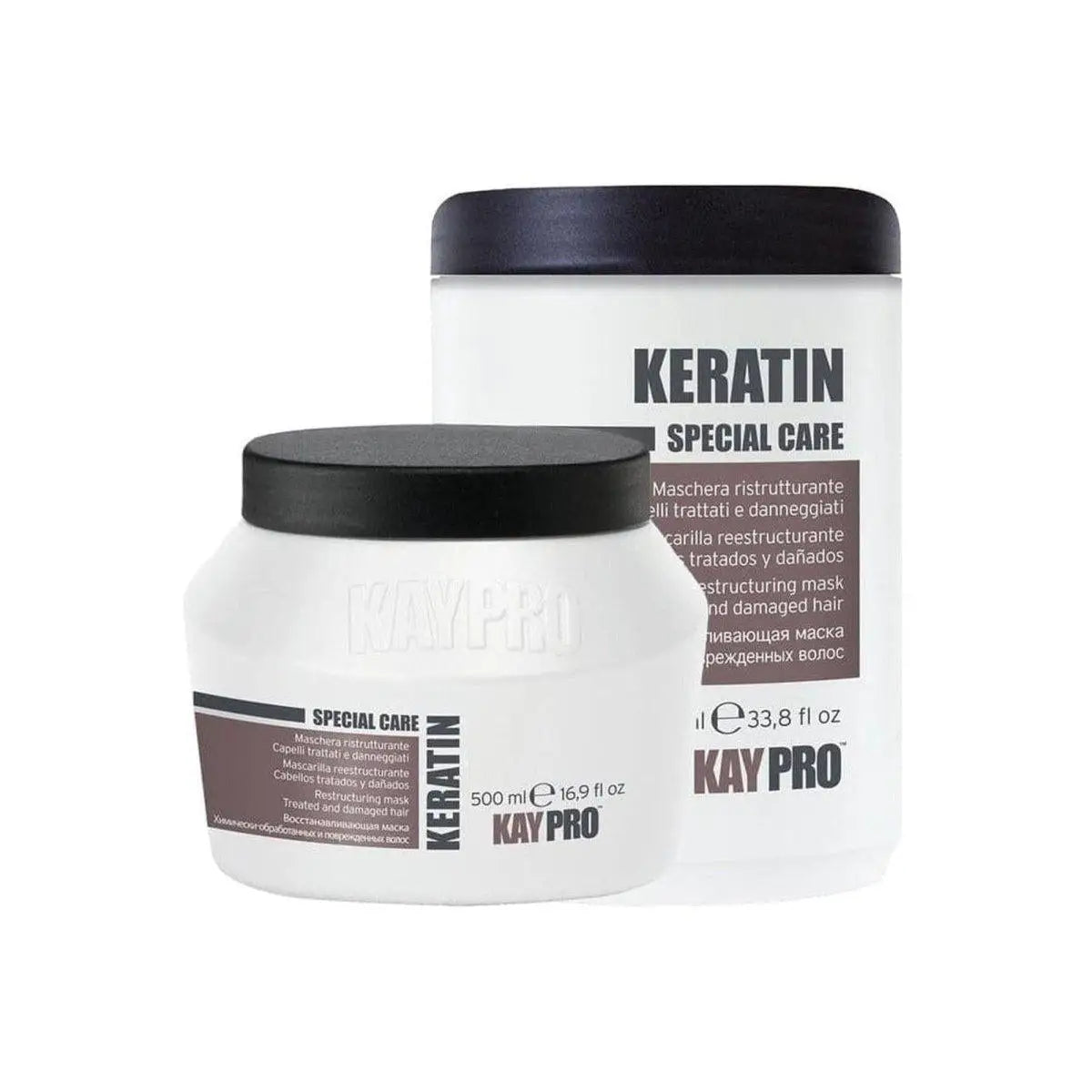 Kaypro Keratin Hair Mask Set: Deep Repair Treatment for Damaged & Treated Hair. 500ml & 1000ml sizes. Kaypro Special Care