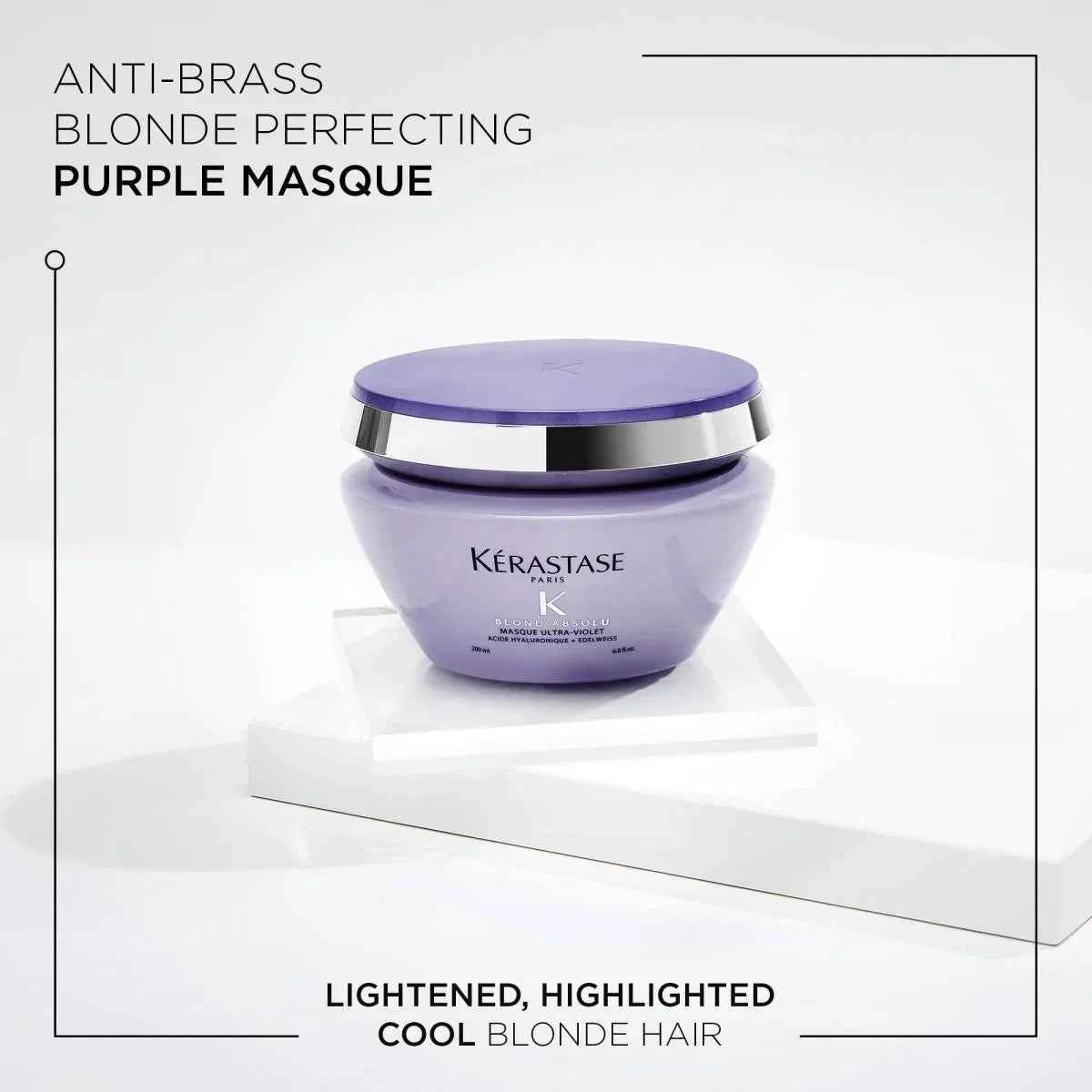 Kerastase Blond Absolu Purple Mask: Anti-Brass Treatment for Blonde, Highlighted Hair
