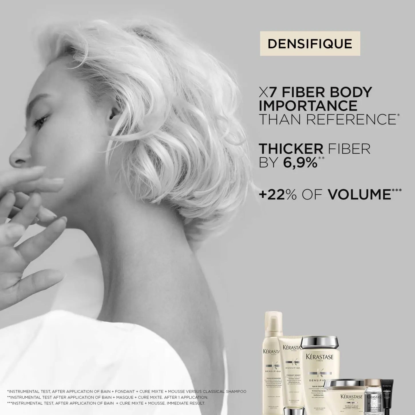 Kérastase Densifique Hair Thickening Bundle - Volume & Density Shampoo, Conditioner