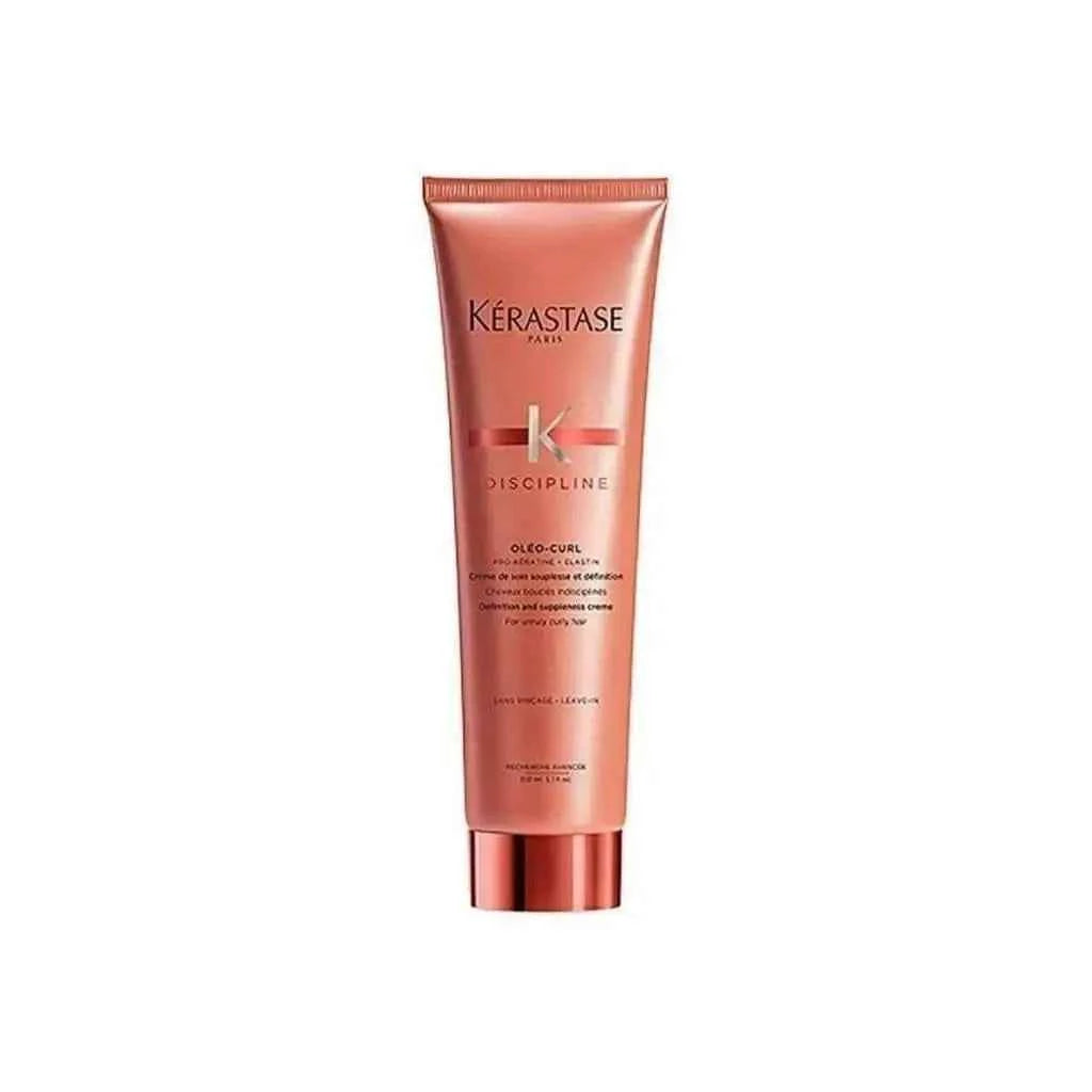 Kerastase Discipline Oleo Curl Cream | Curl Definition, Frizz Control | Hydrating Leave-In for Curly Hair