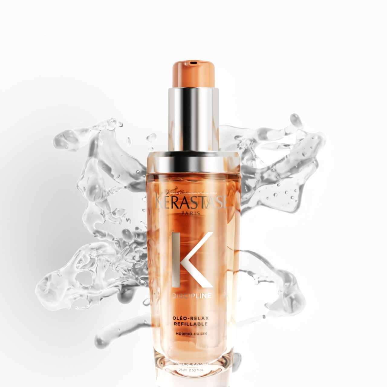 Kérastase Discipline Oleo-Relax Hair Oil: Tame Frizz & Add Shine! Professional smoothing hair treatment for manageable, glossy locks.