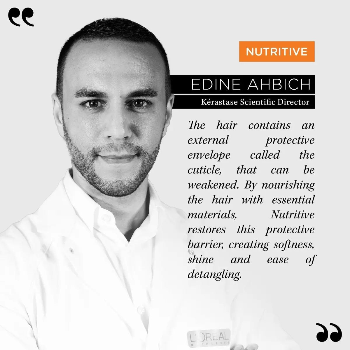 Kérastase Nutritive: Hair Care Expert Edine Ahbich Reveals Secret to Healthy Hair - Kérastase Scientific Director