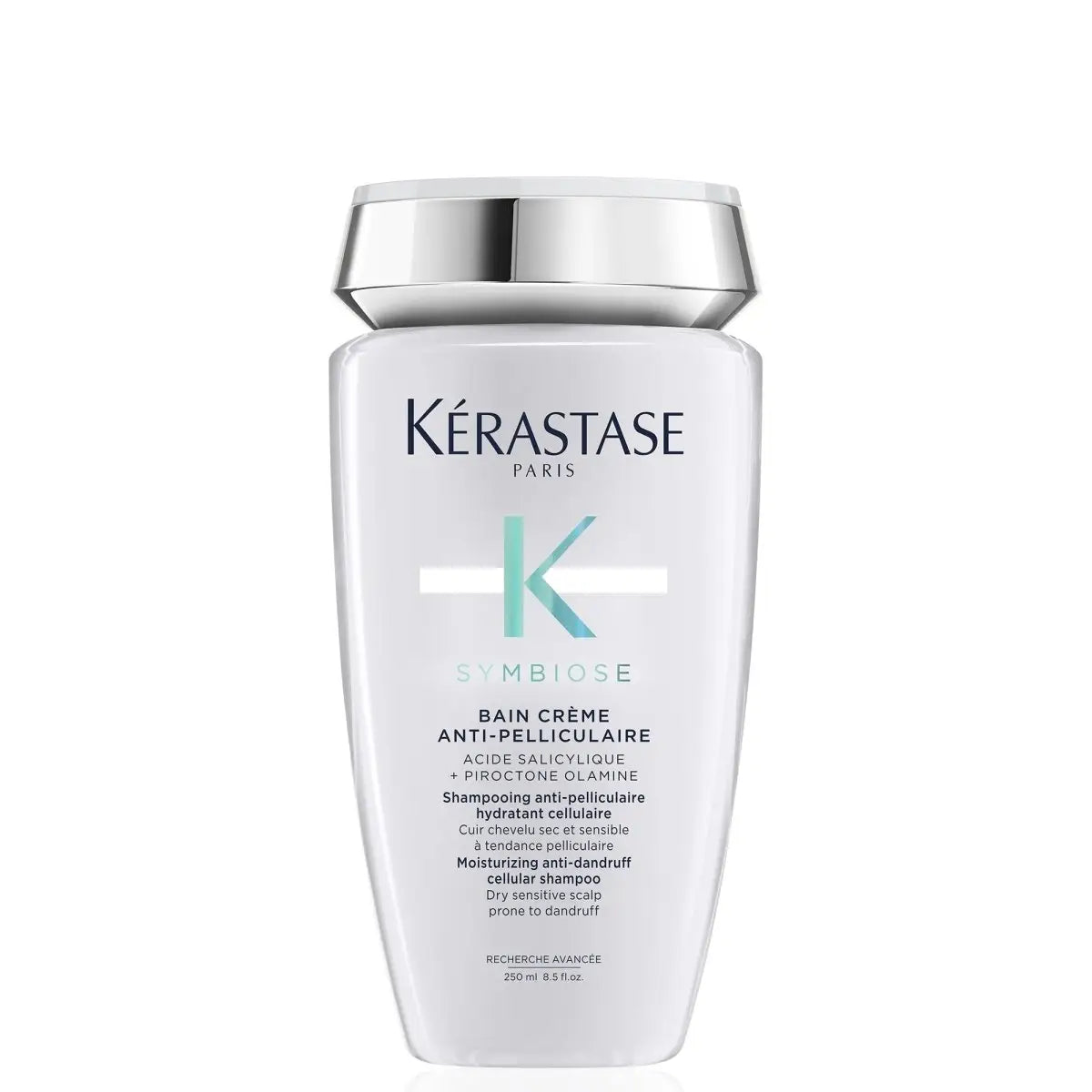 Kerastase Symbiose Anti-Dandruff Shampoo 250ml. Moisturizing shampoo for dry scalp prone to dandruff. Product Image.