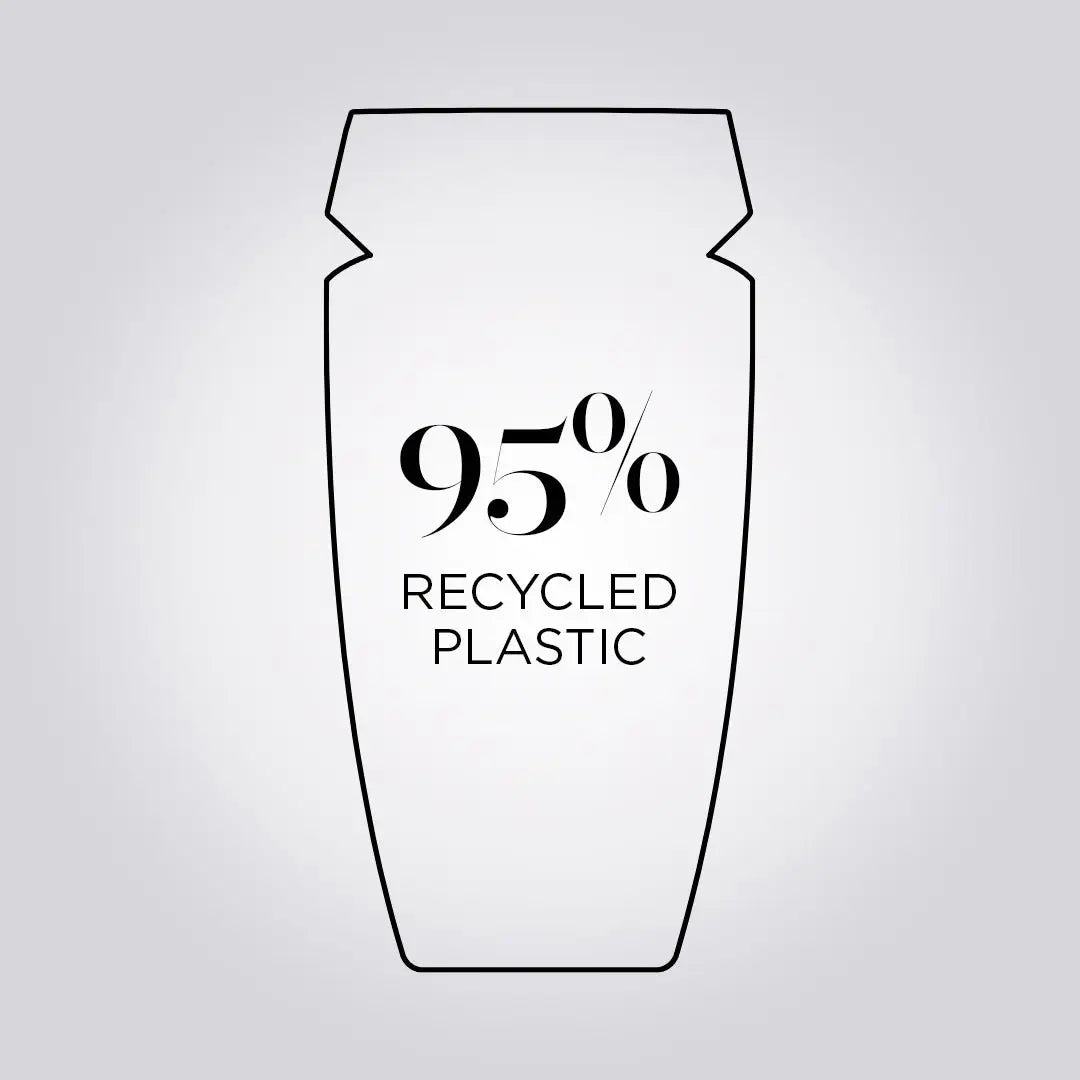 Recycled Plastic Shampoo Bottle Icon - 95% - Eco-Friendly Packaging