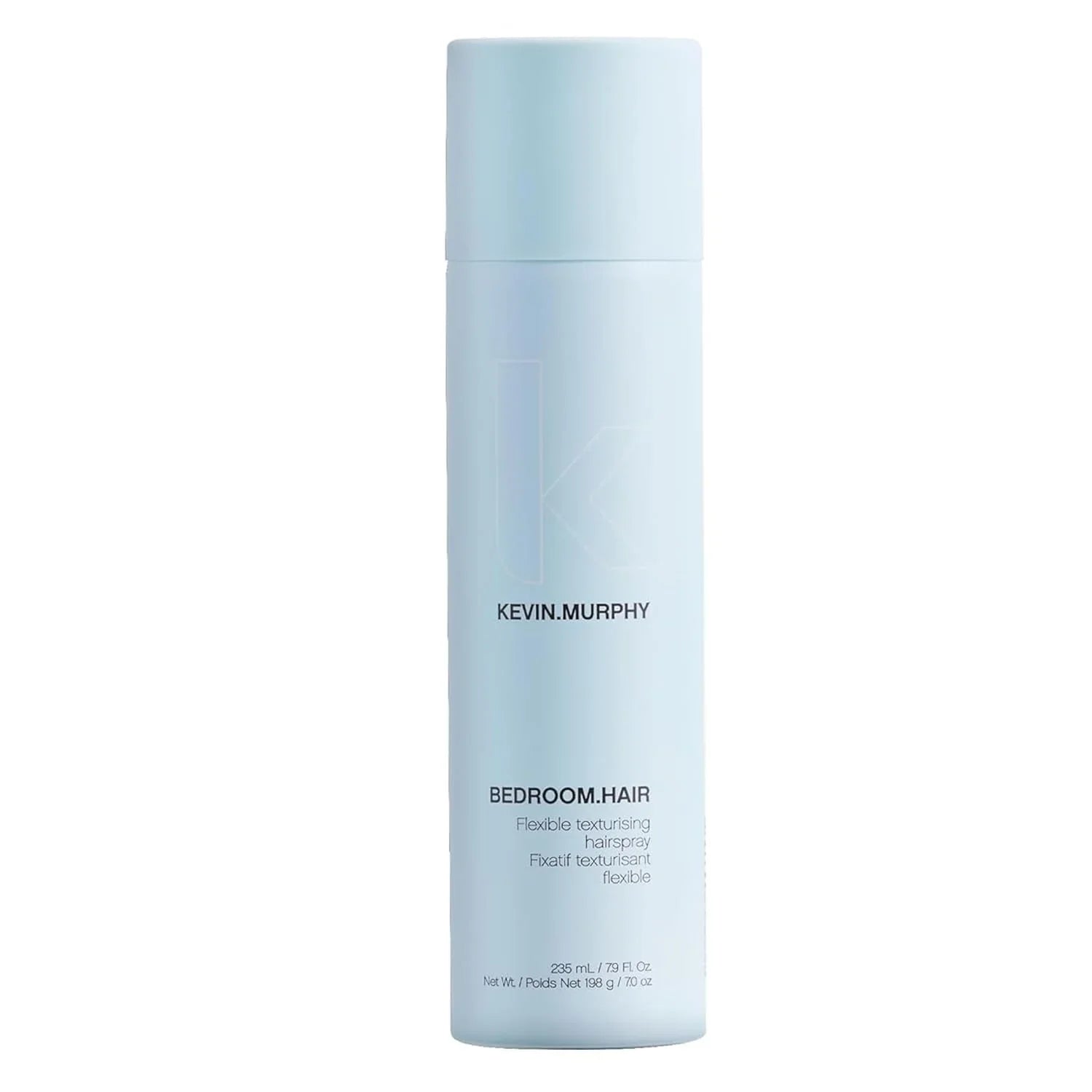 Kevin Murphy Bedroom.HairSpray 235ml (Sulphate Free) offers flexible hold and natural texture for effortless styles.