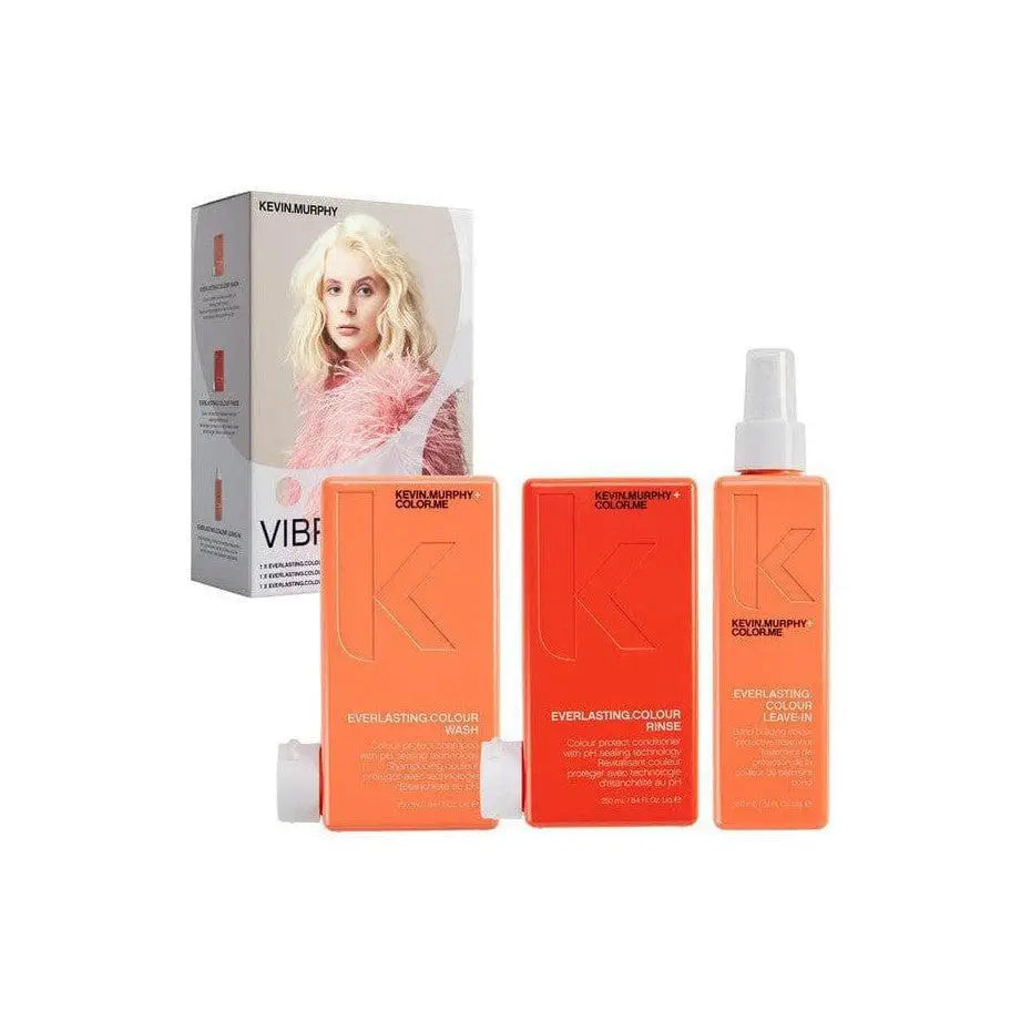 Kevin Murphy Everlasting Colour Set: Shampoo, Rinse & Leave-In. Color-treated hair care.