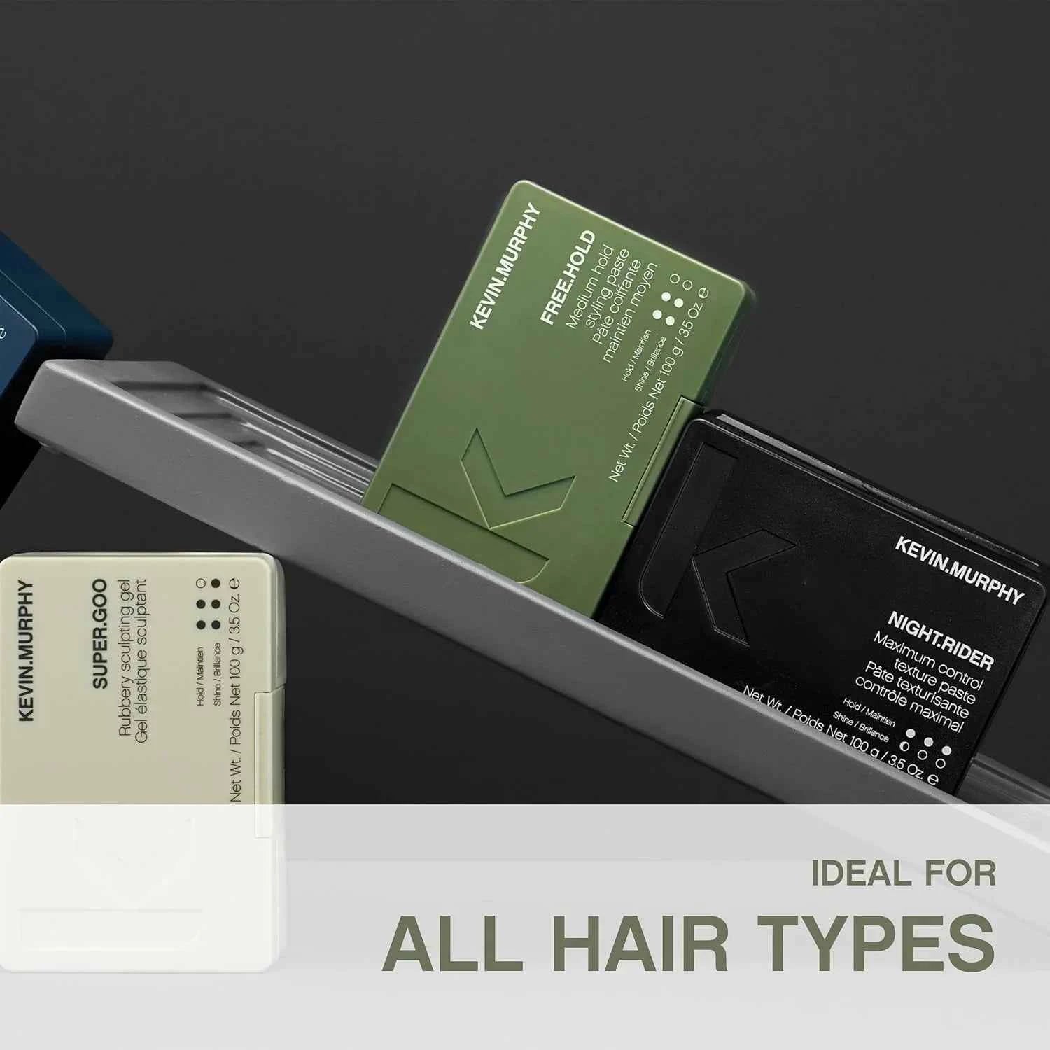 Kevin Murphy Styling Products: Super Goo, Free Hold & Night Rider - Hair Paste for Texture, Hold & Sculpting - All Hair Types