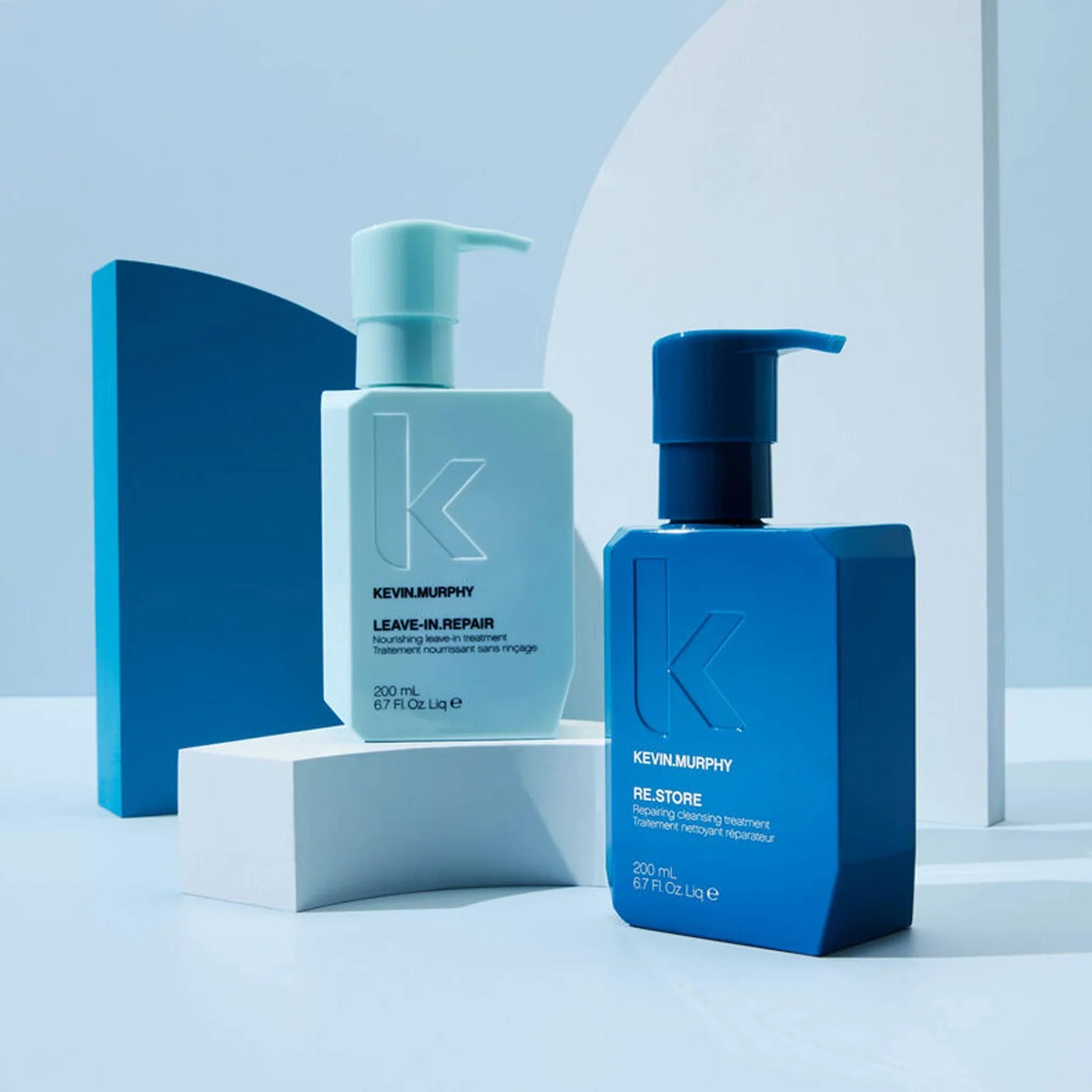 Kevin Murphy Repair Duo: Blue Shampoo & Leave-In for Damaged Hair. Hair Care Products | Restore & Hydrate