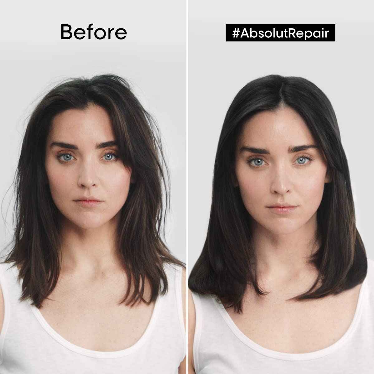 L'Oréal Absolut Repair: Before & After Hair Transformation. Repairing Damaged Hair with Hair Mask for Shiny, Healthy Hair.