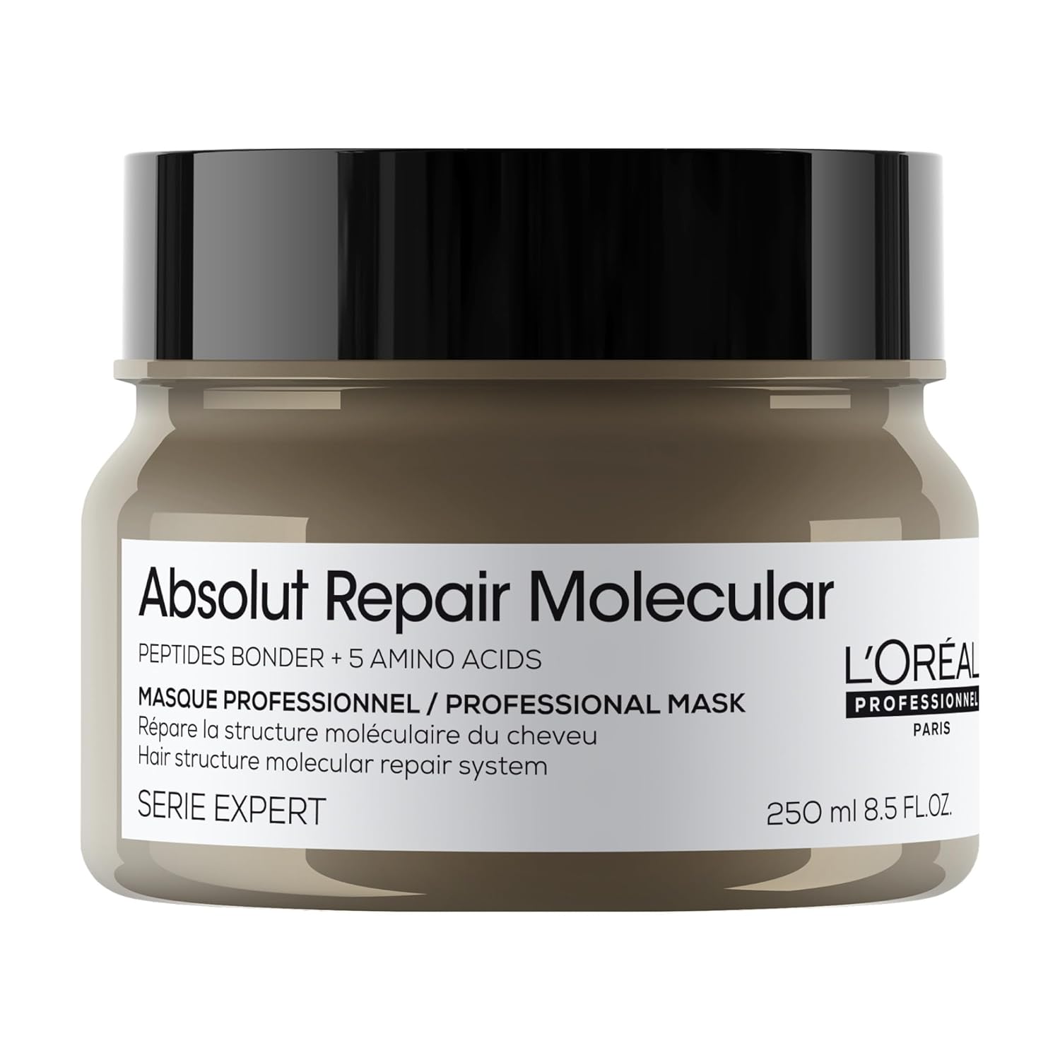 L'Oreal Absolut Repair Molecular Hair Mask: Deep repair for damaged hair, restore strength & shine. Professional hair repair.