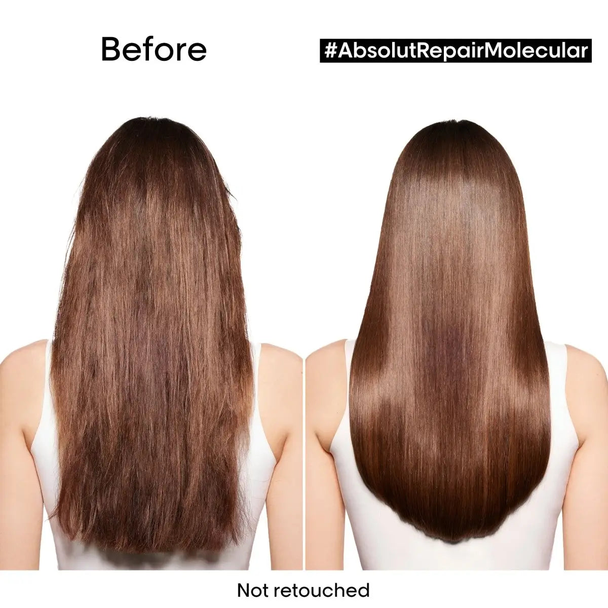 L'Oréal Absolut Repair Molecular: Before & After Shampoo Transformation. Hair Repair, Damaged Hair Solution. #AbsolutRepairMolecular