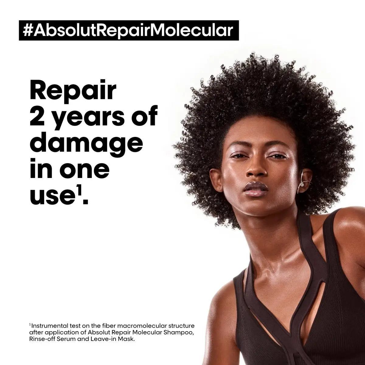 L'Oreal Absolut Repair Molecular: Repair 2 Years of Hair Damage in One Use. Shampoo for Damaged Hair.