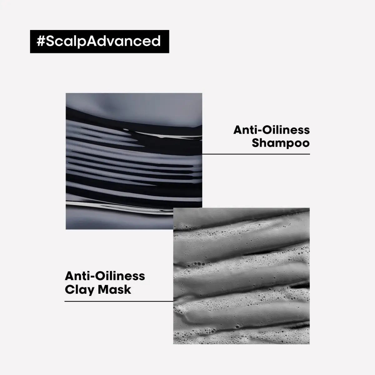 L'Oreal Scalp Advanced Anti-Oiliness Shampoo & Clay Mask: Oily Scalp Treatment. Professional hair care for oily scalps. #ScalpAdvanced