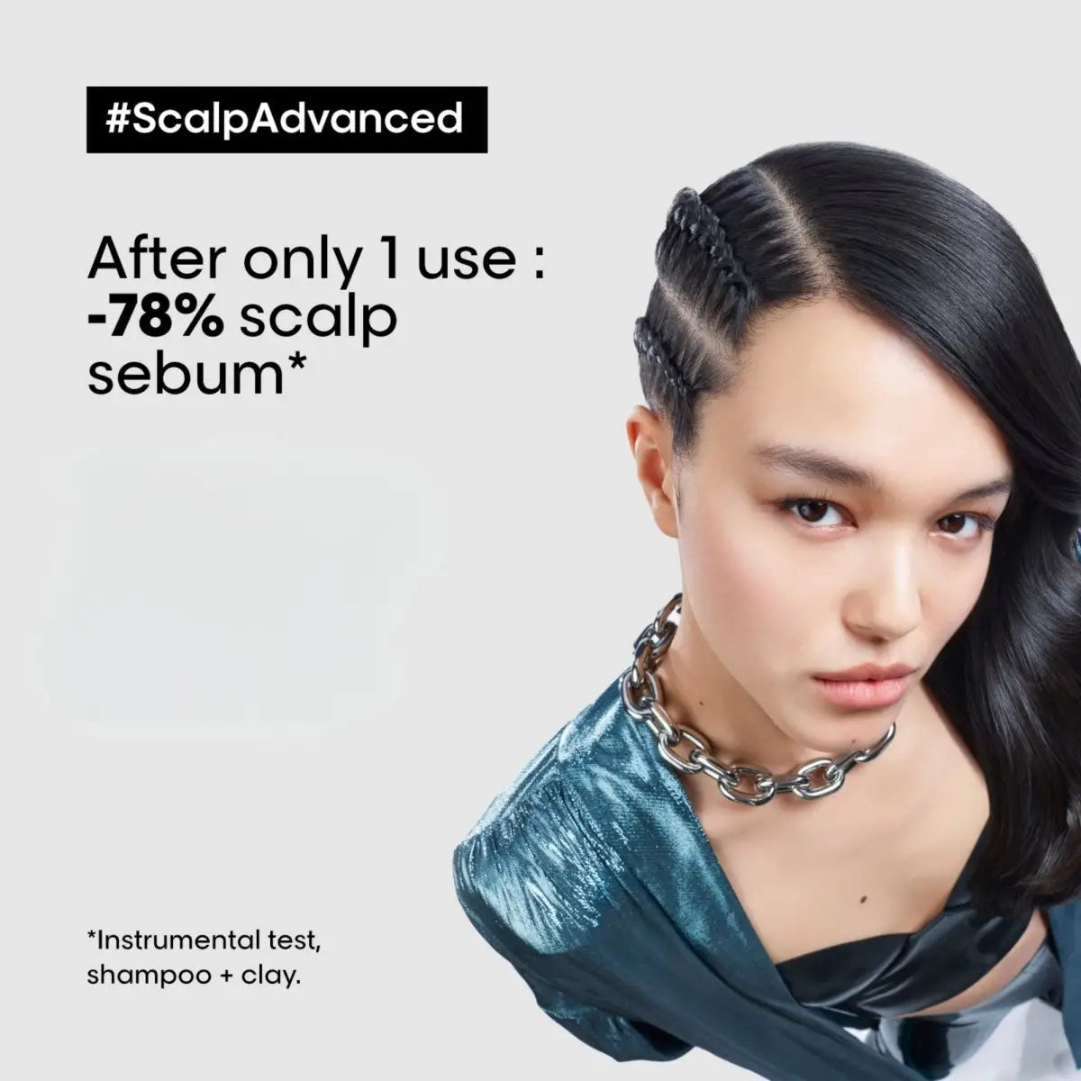 L'Oreal Scalp Advanced: -78% Scalp Sebum Reduction After 1 Use. Oily Scalp Shampoo. #ScalpAdvanced