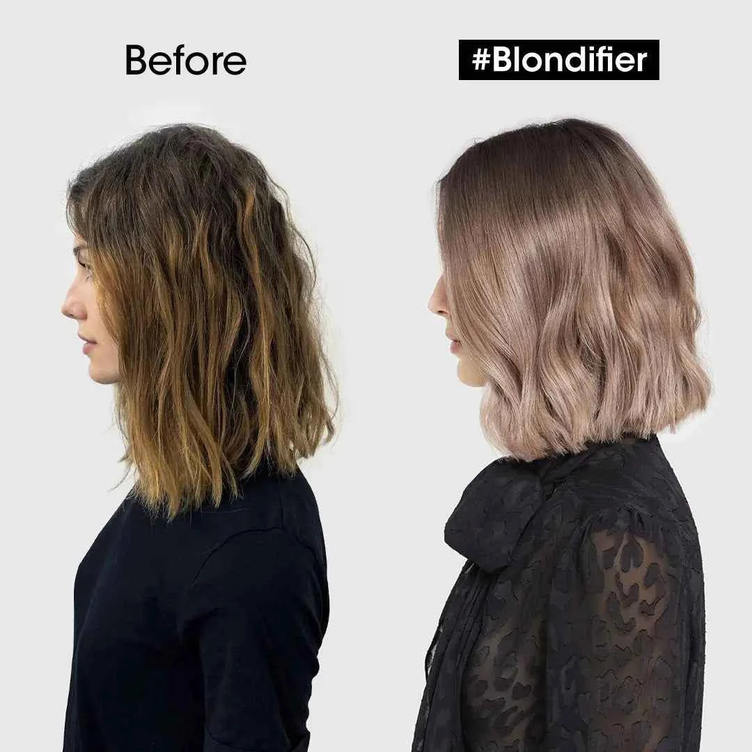 Blonde Hair Transformation: Before & After #Blondifier. Shiny, Healthy Hair Color Change.