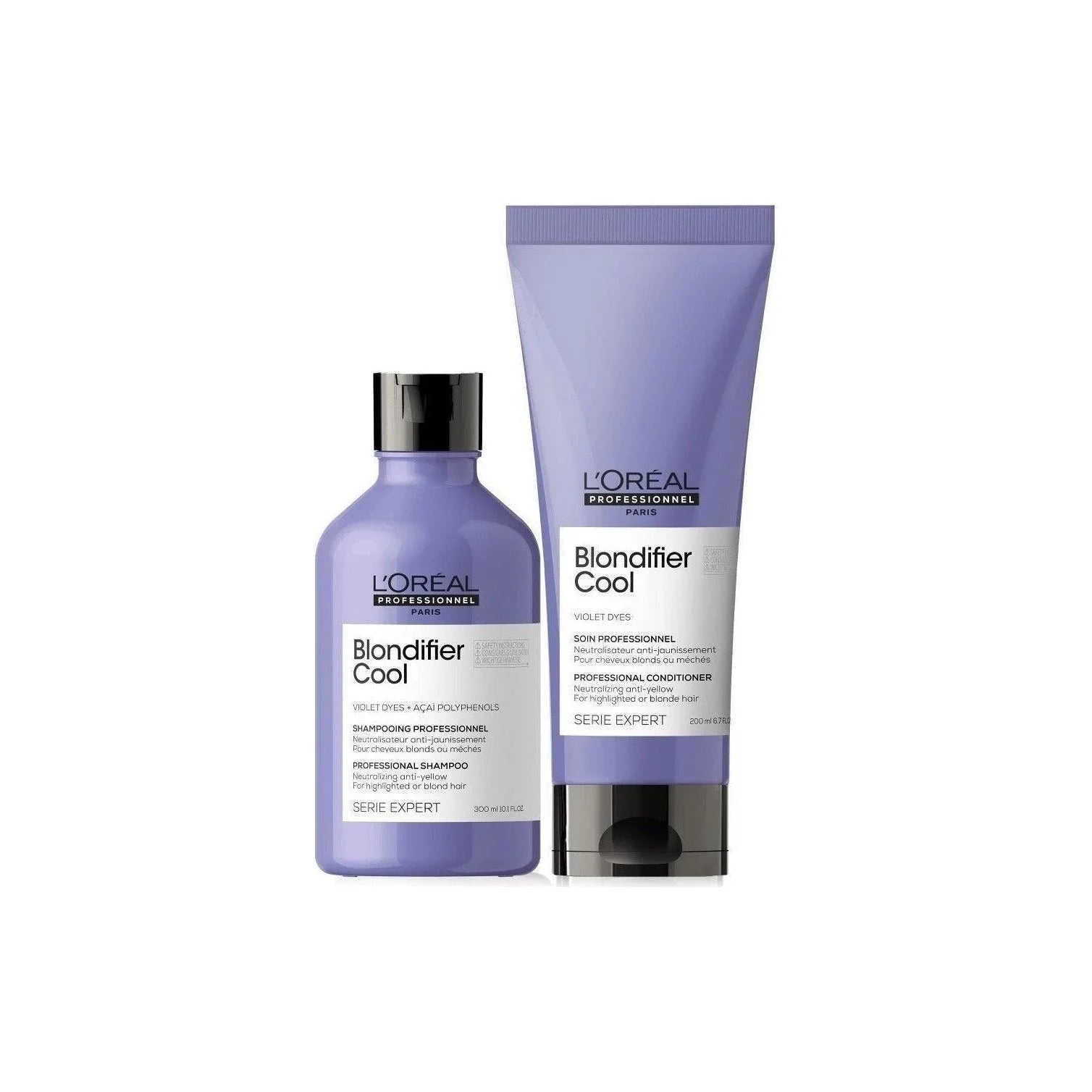 L'Oreal Blondifier Cool Shampoo & Conditioner Set: Anti-Yellow, Blonde Hair Care