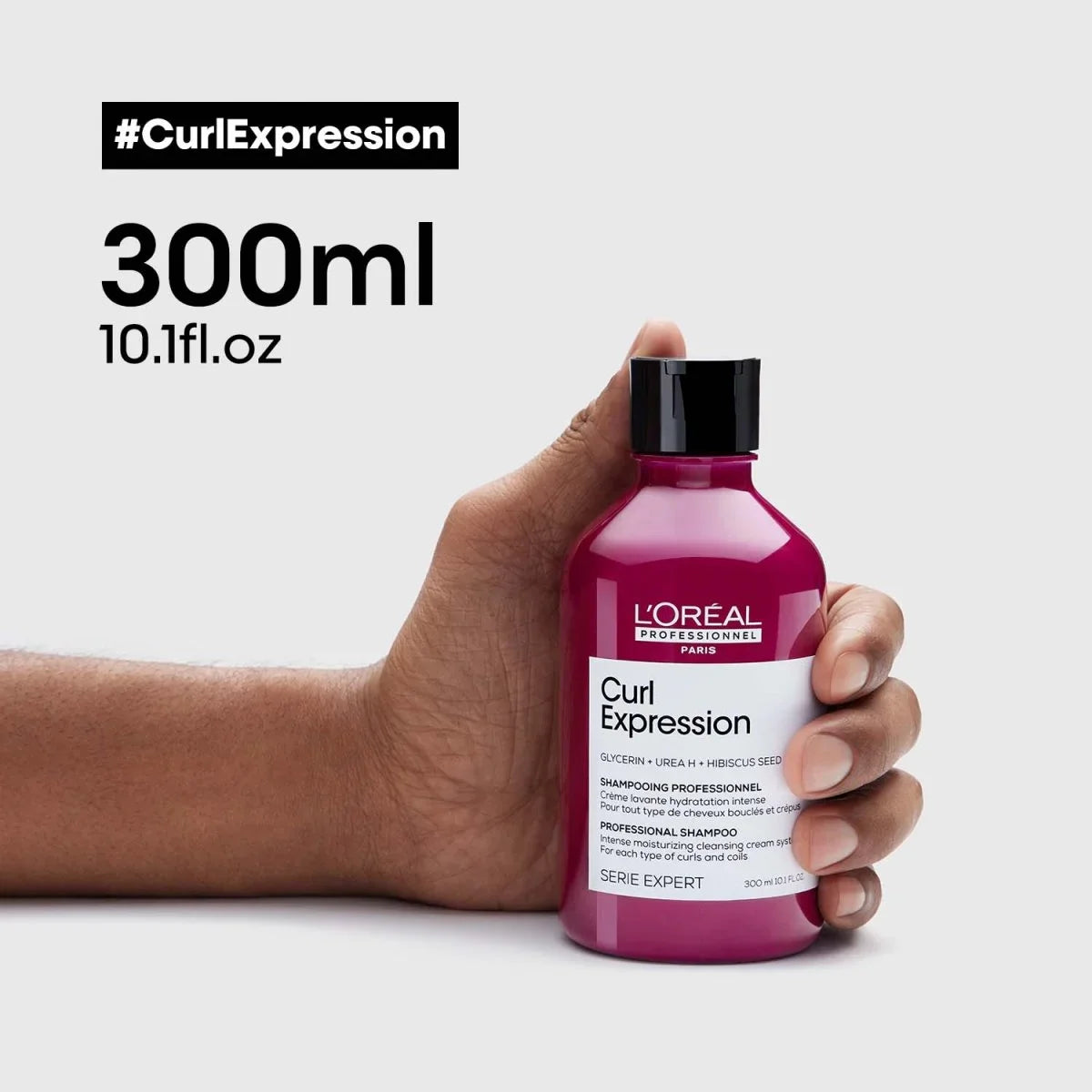 L'Oreal Curl Expression Shampoo 300ml - Moisturizing Cleansing Cream for Curly Hair
