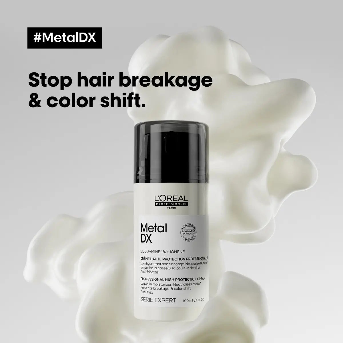 L'Oreal Metal Detox Leave-In Cream: Stop Hair Breakage & Color Shift - Professional Hair Care