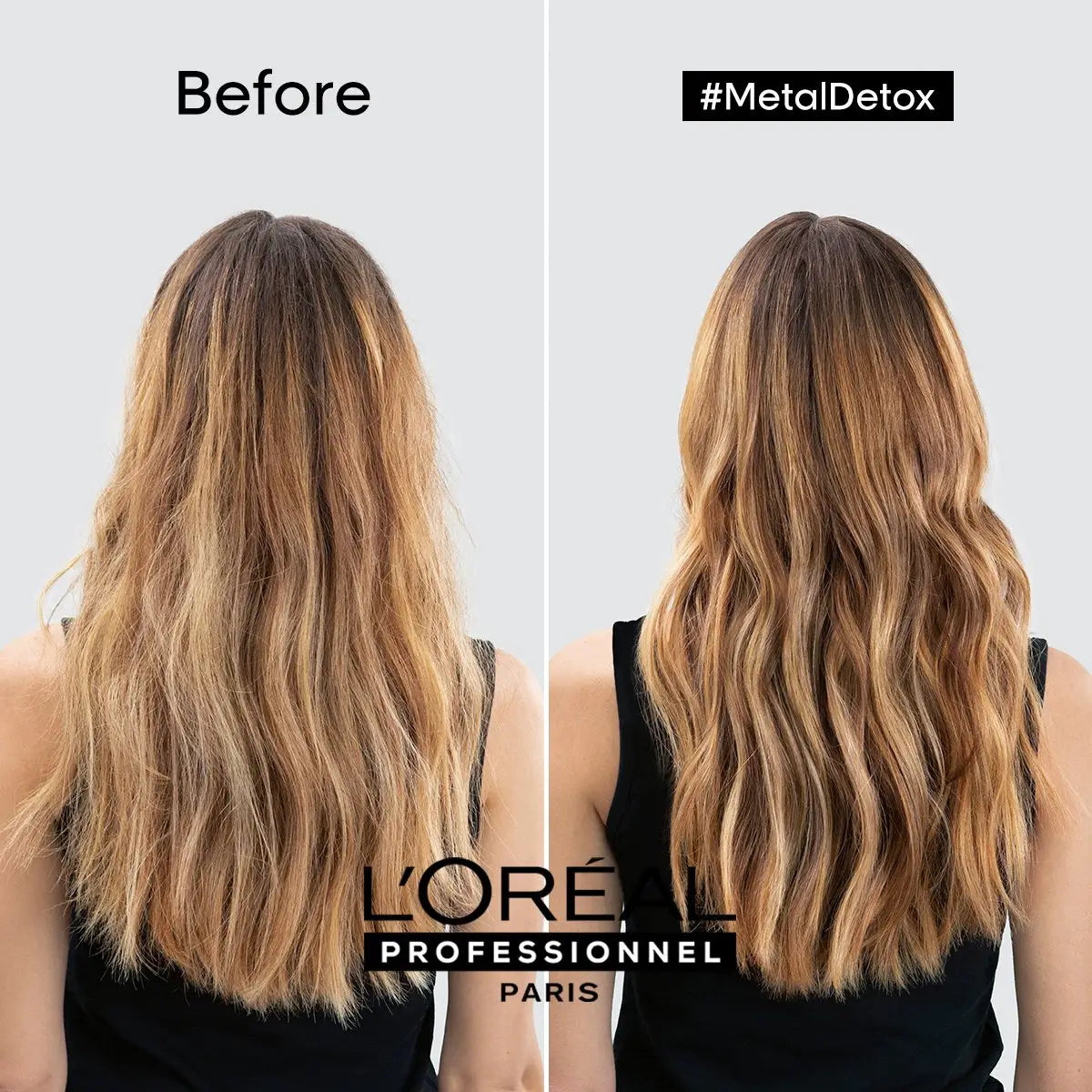 L'Oreal Metal Detox Oil: Before & After. Hair Shine & Smoothness Transformation. 50ml Size