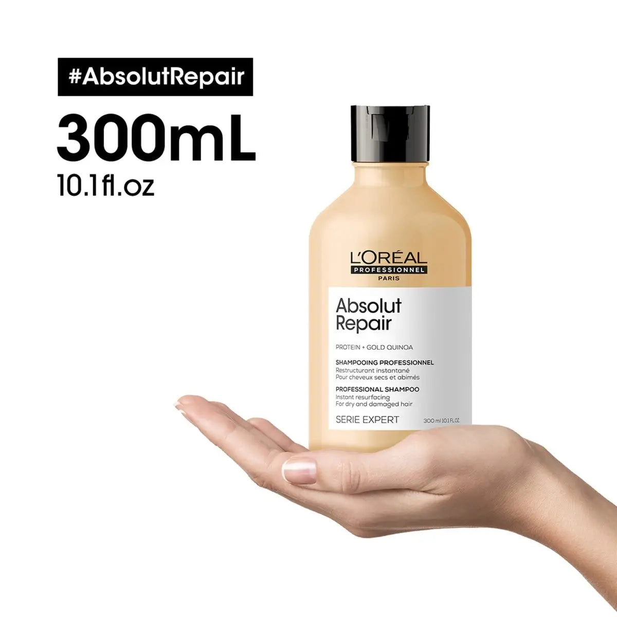 L'Oreal Absolut Repair Shampoo: Professional Hair Repair for Damaged Hair - 300ml