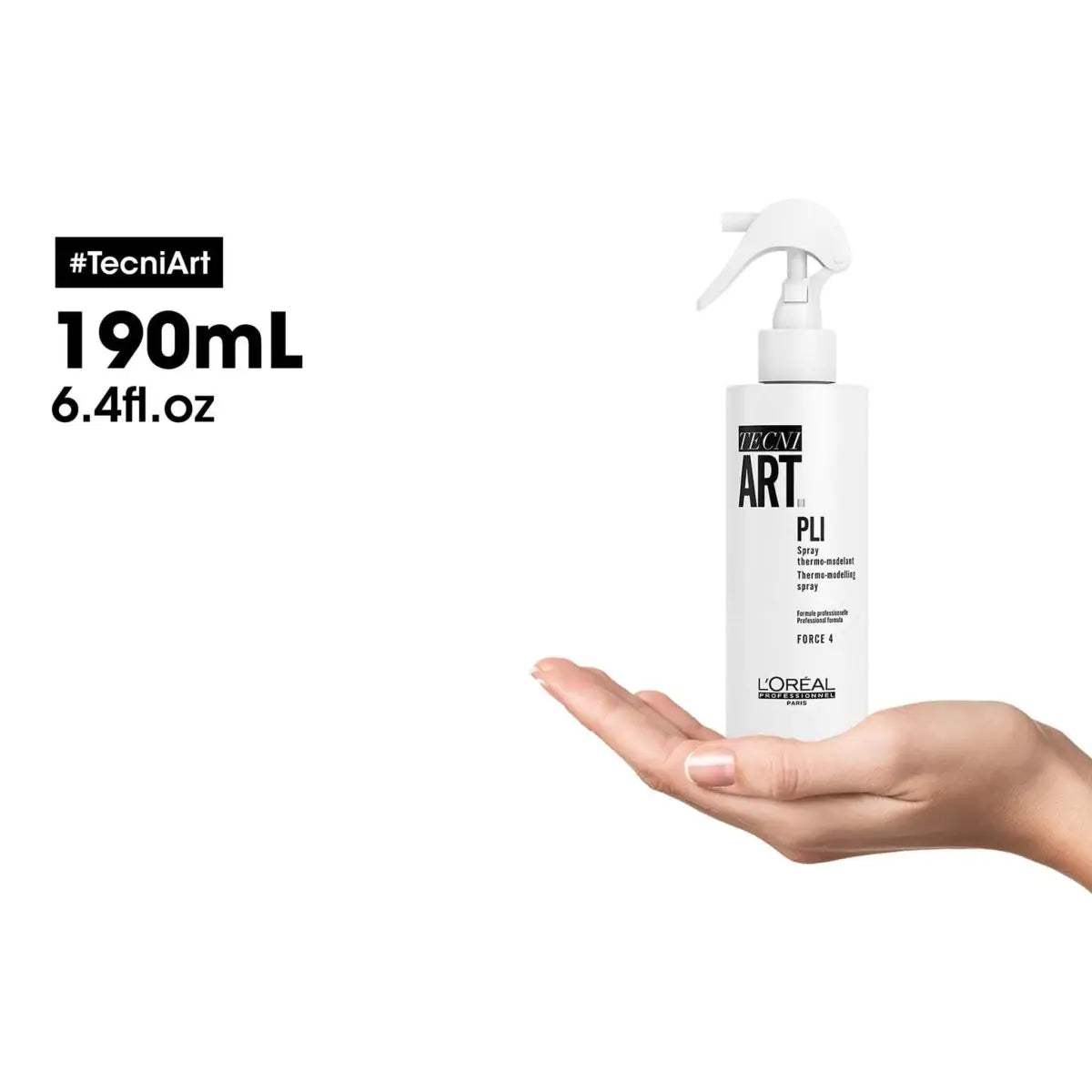 L'Oreal Professional Tecni.Art Pli Shaper 190ml Thermo-modelling Hair Spray | Flexible Hold & Heat Protection
