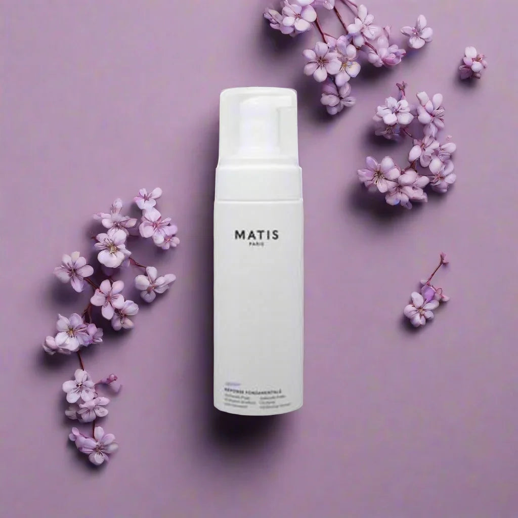 Matis Paris Cleansing Foam: Gentle & Refreshing Facial Cleanser with Floral Decor