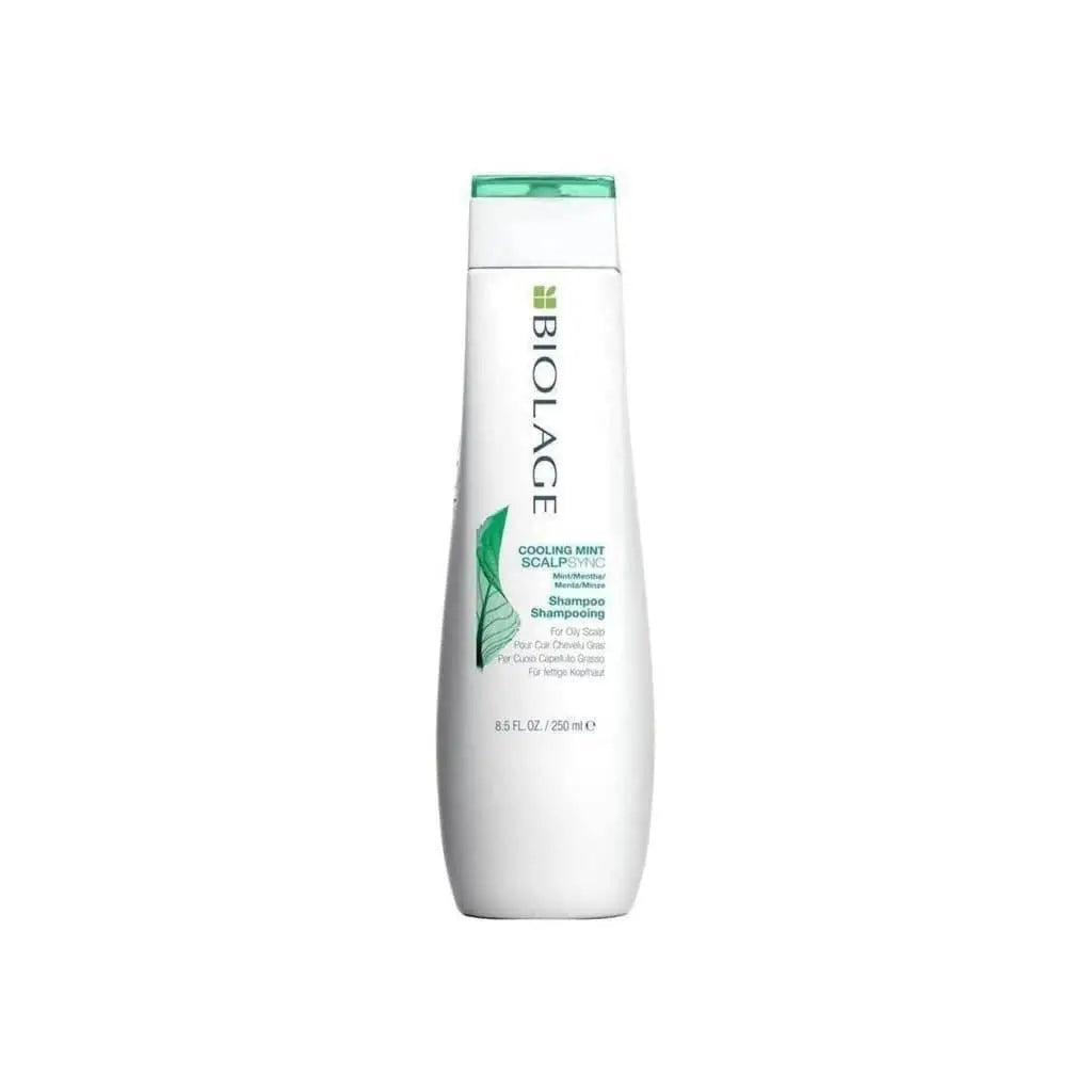 Matrix Biolage Scalpsync Cooling Mint Shampoo - 250ml white bottle with green cap