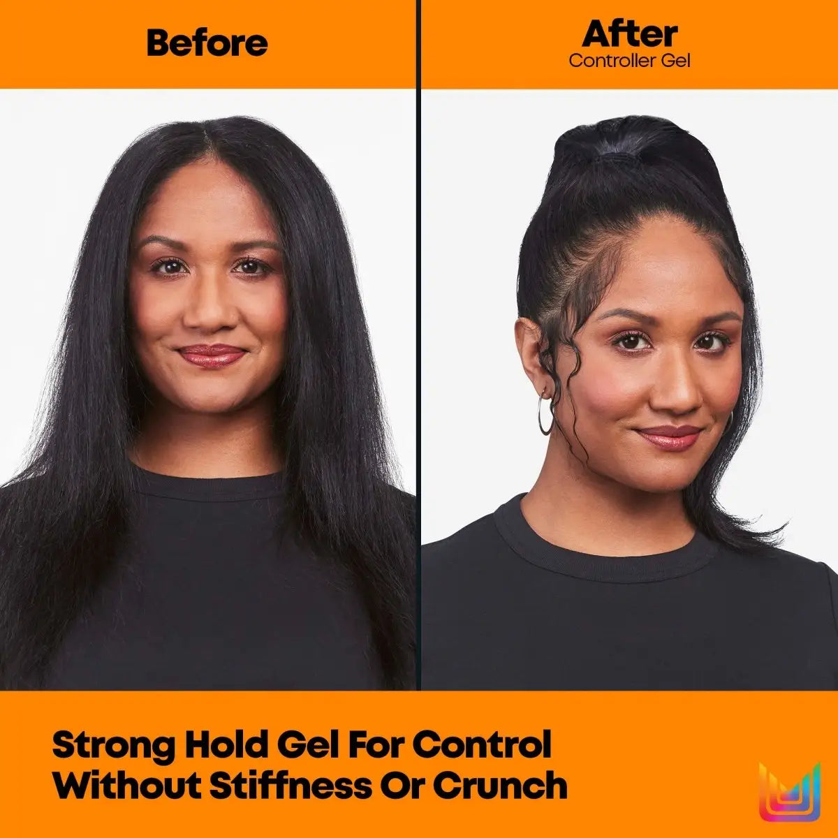 Matrix Controller Gel: Before & After Hair Styling. Strong Hold, Control for All Hair Types. Style Transformation Showcase.