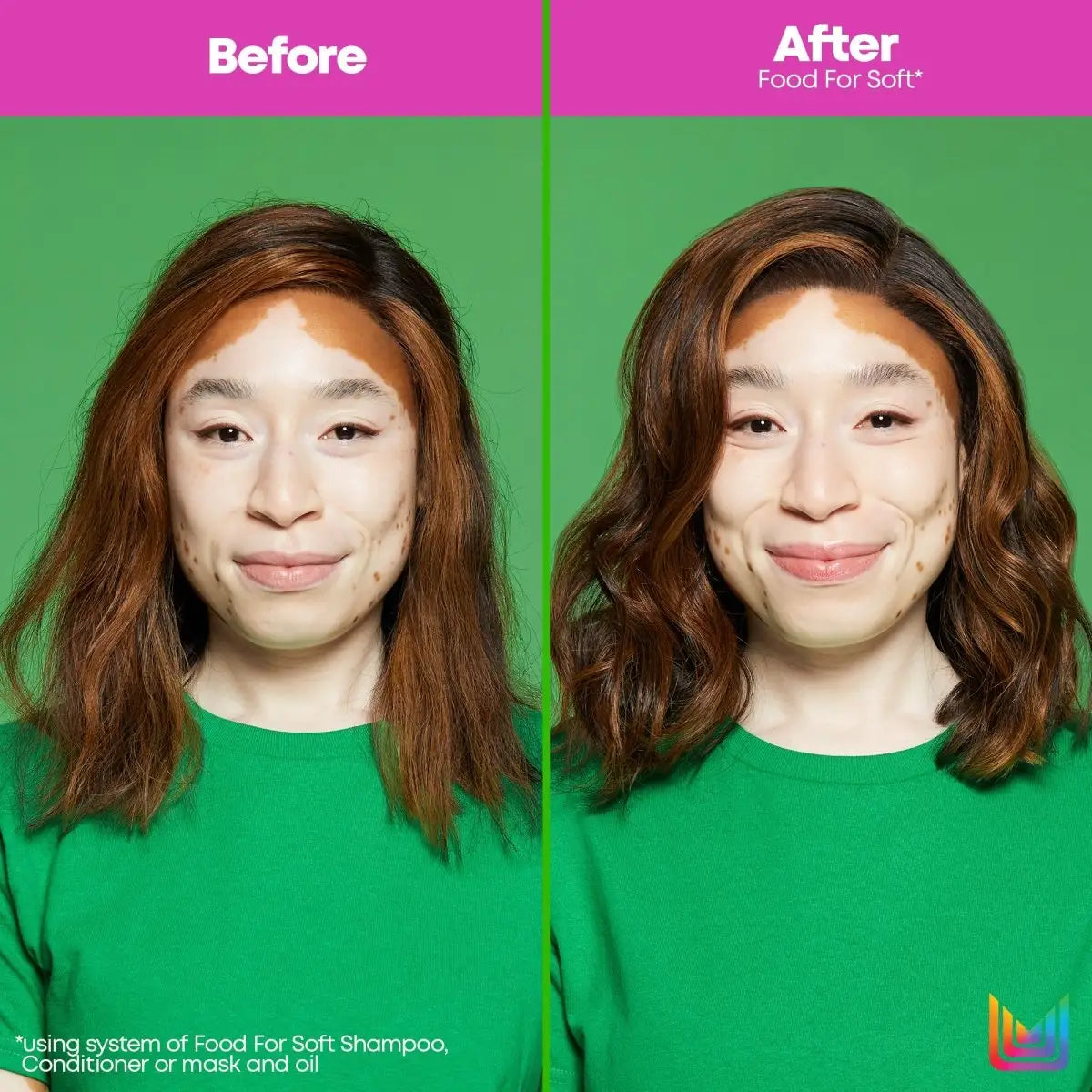 Matrix Food For Soft: Before & After Hair Transformation. Softer, Hydrated Hair Results!