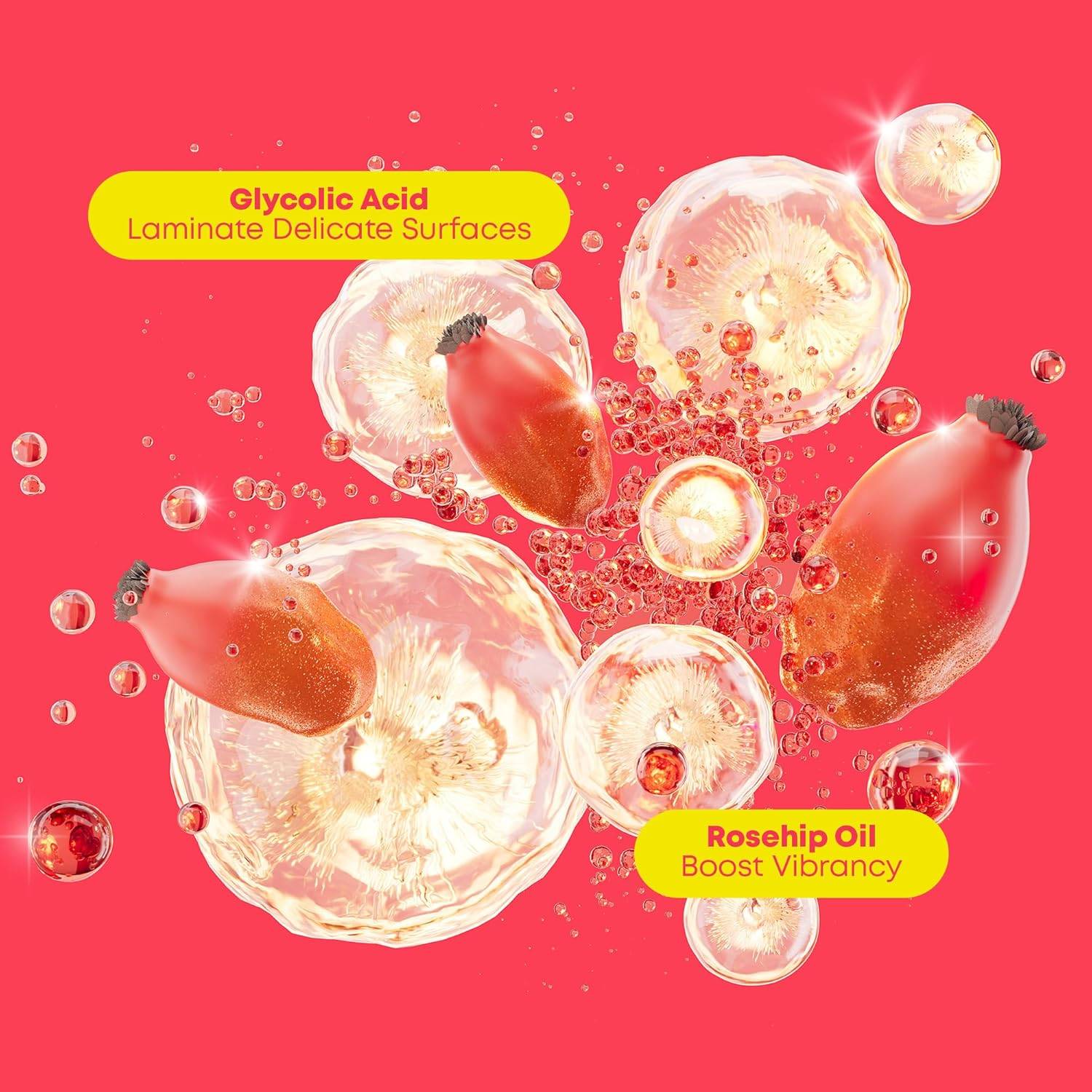 Matrix Glow Mania Color Protecting Shampoo and Conditioner Set - For Glow and Shine, For Dull & Color-Treated Hair, Luxurious Creamy Texture, With Glycolic Acid & Rosehip Oil