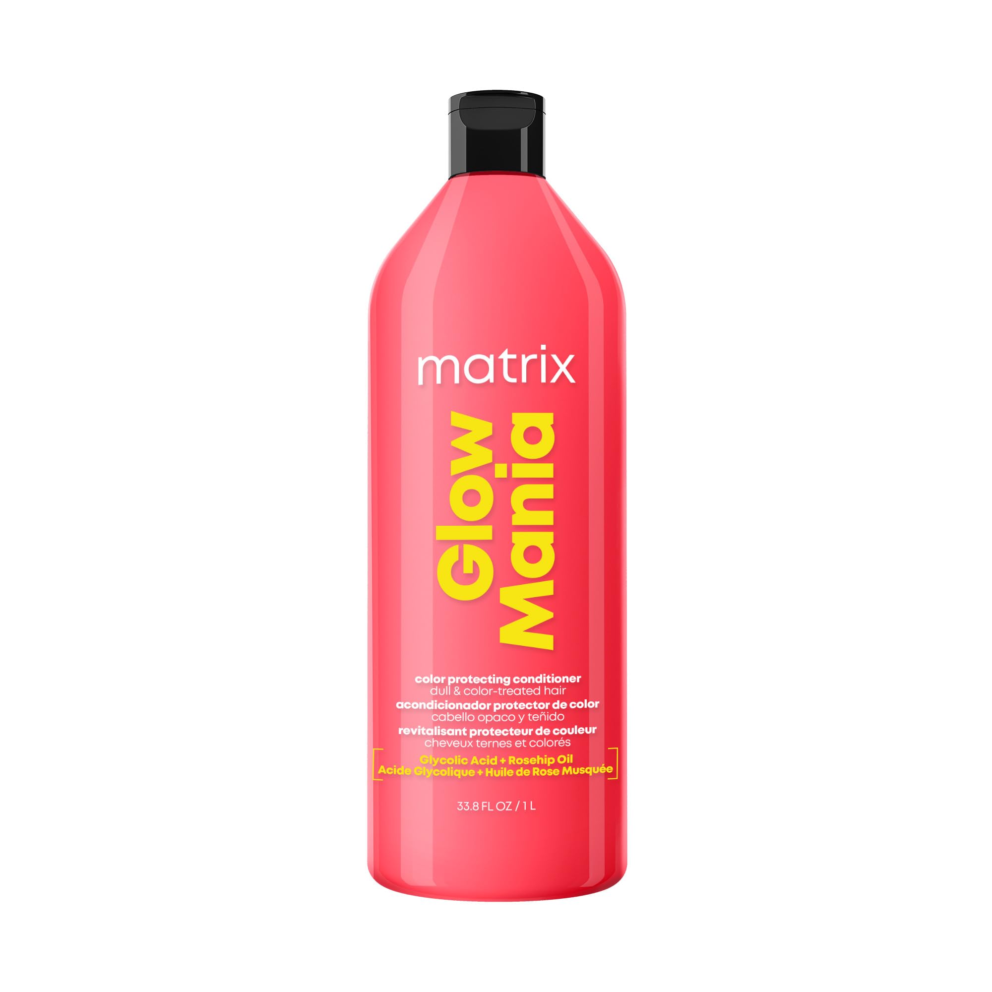 Matrix Glow Mania Conditioner - Preserves Color Vibrancy and Enhances Shine for dull, color-treated hair, sulfate-free.