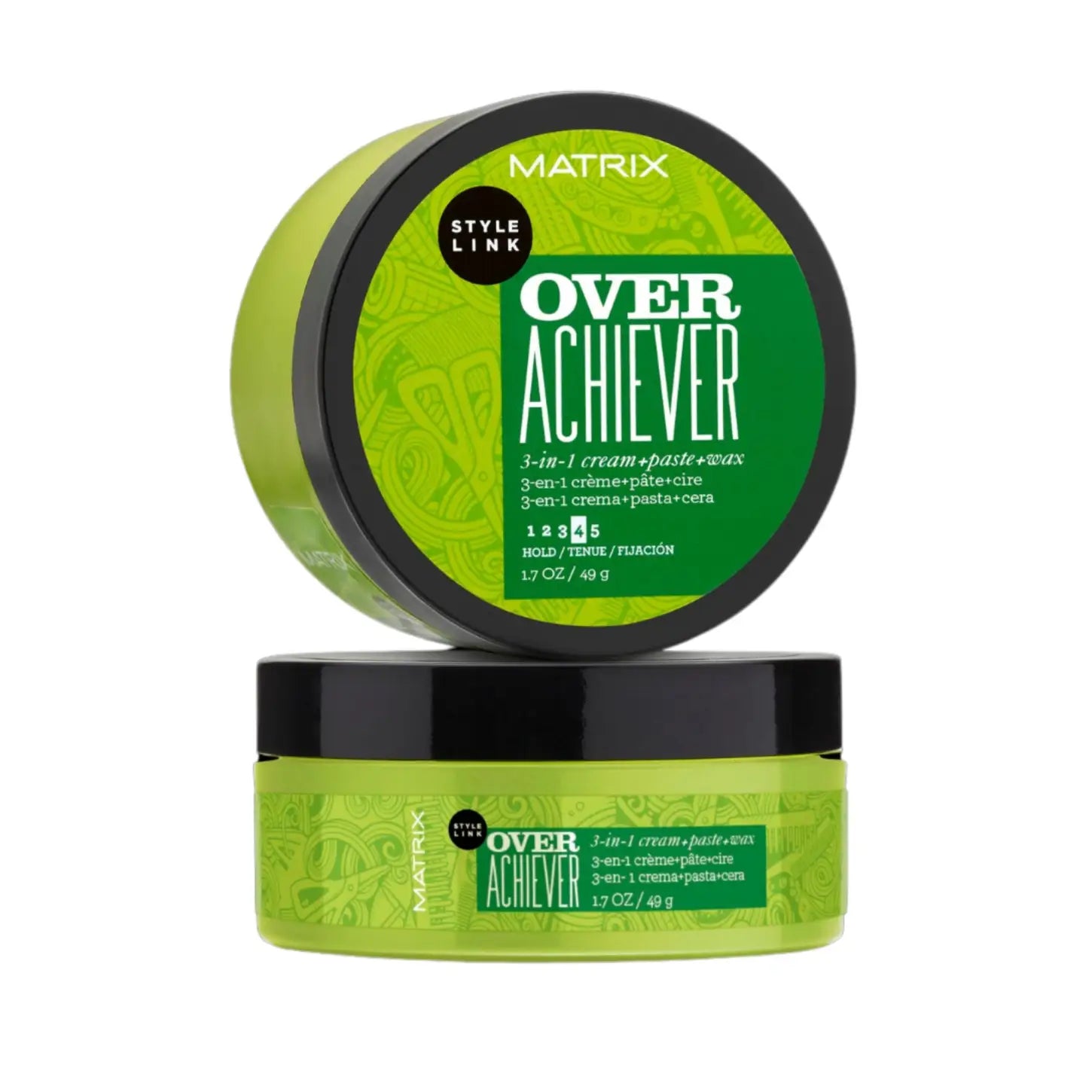 Matrix Style Link Over Achiever 3-in-1 Cream Paste & Wax 50ml in green and black container