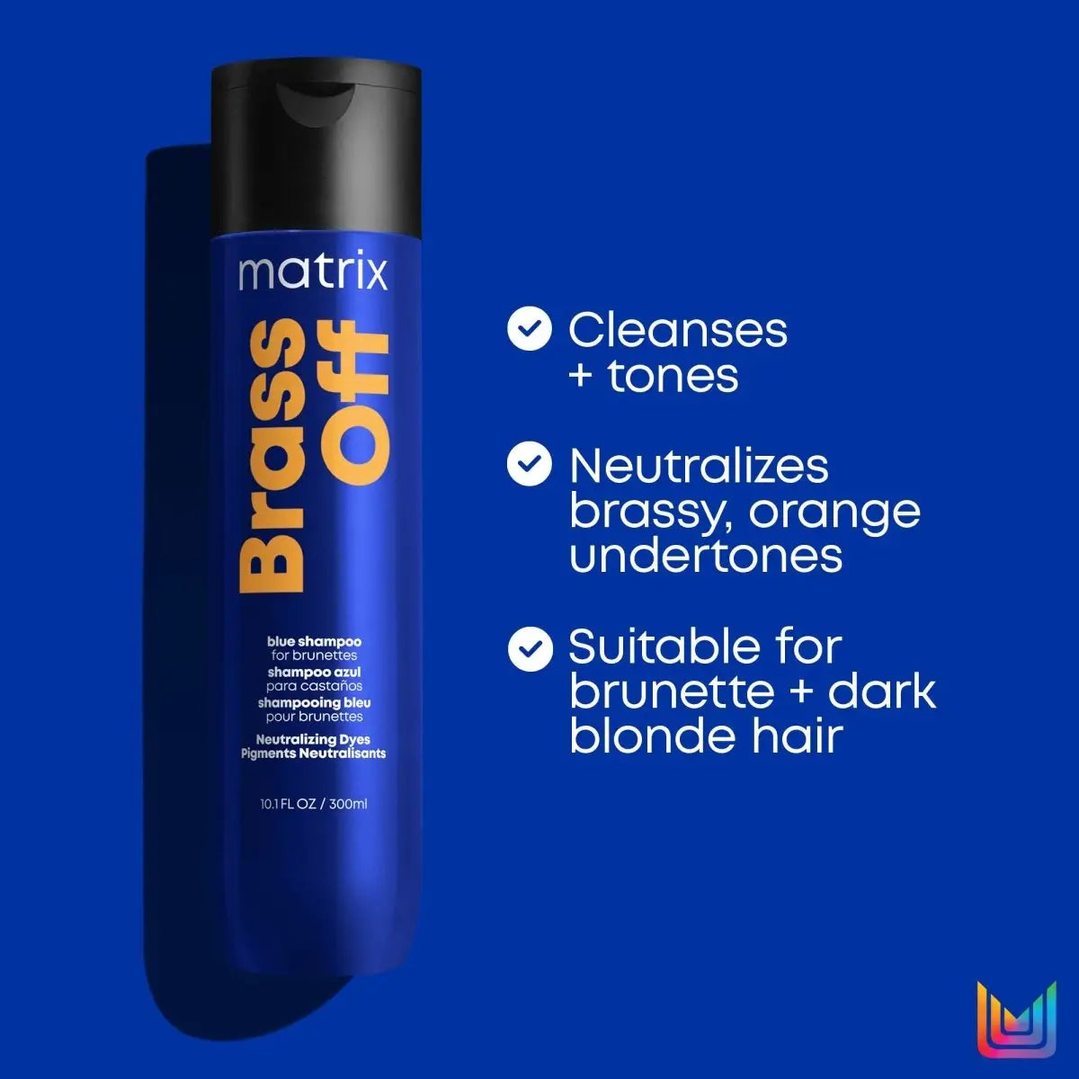 Matrix Total Results Brass Off shampoo 300ml for brunettes and dark blonde hair