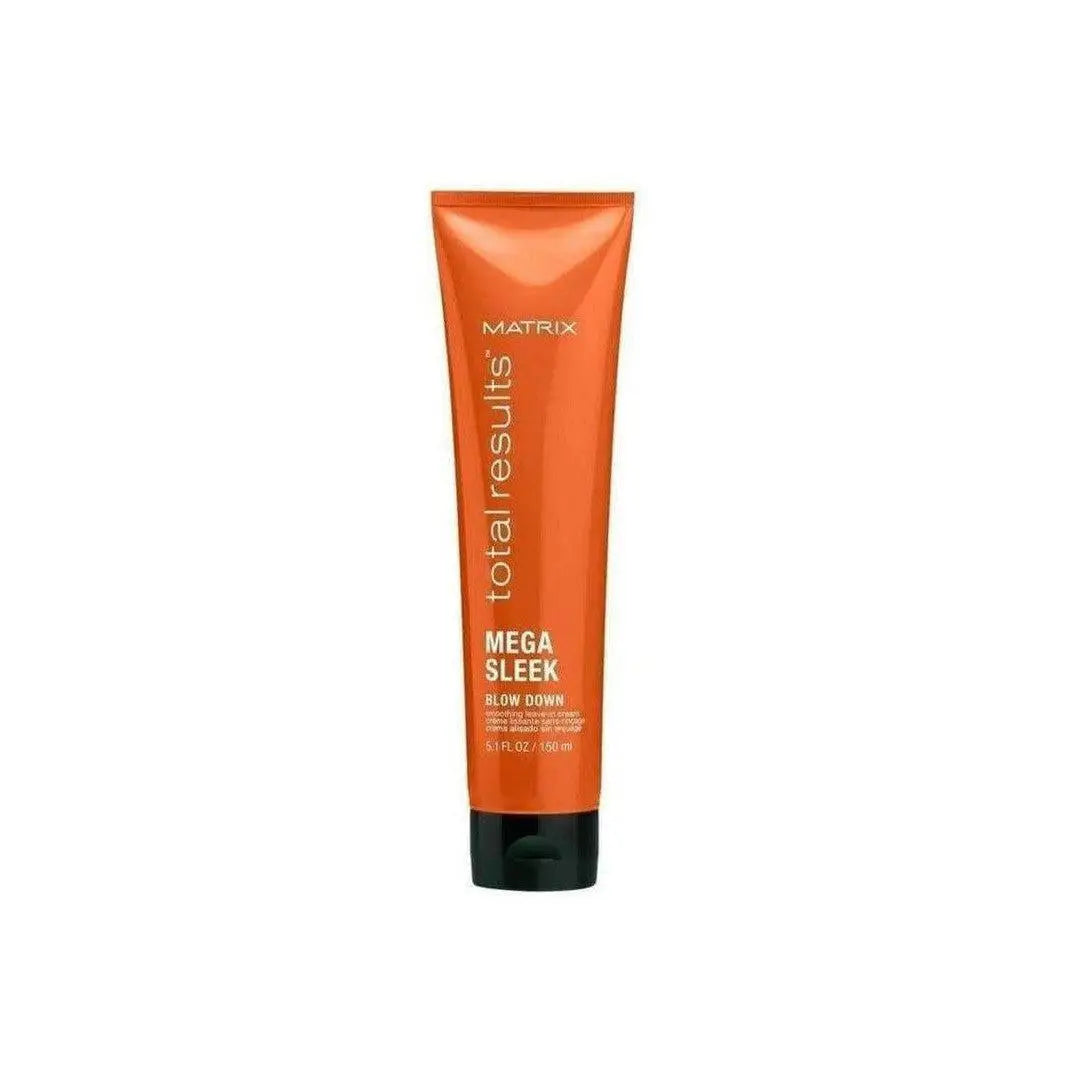 Orange tube of Matrix Total Results Mega Sleek Blow Down Cream - 150ml