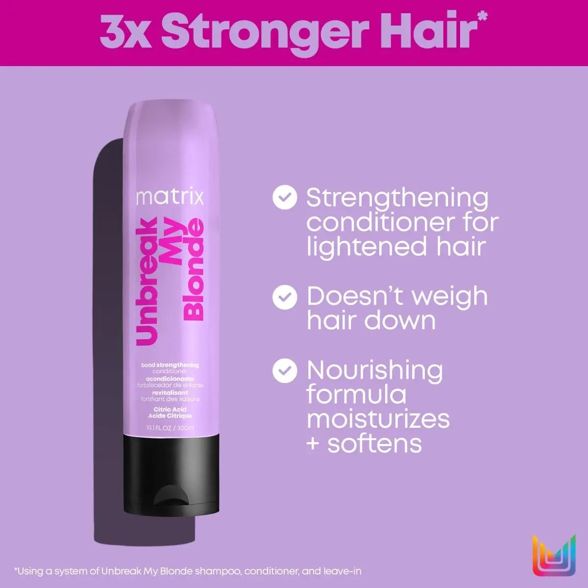 Matrix Unbreak My Blonde Conditioner: Strengthening Conditioner for Lightened & Blonde Hair