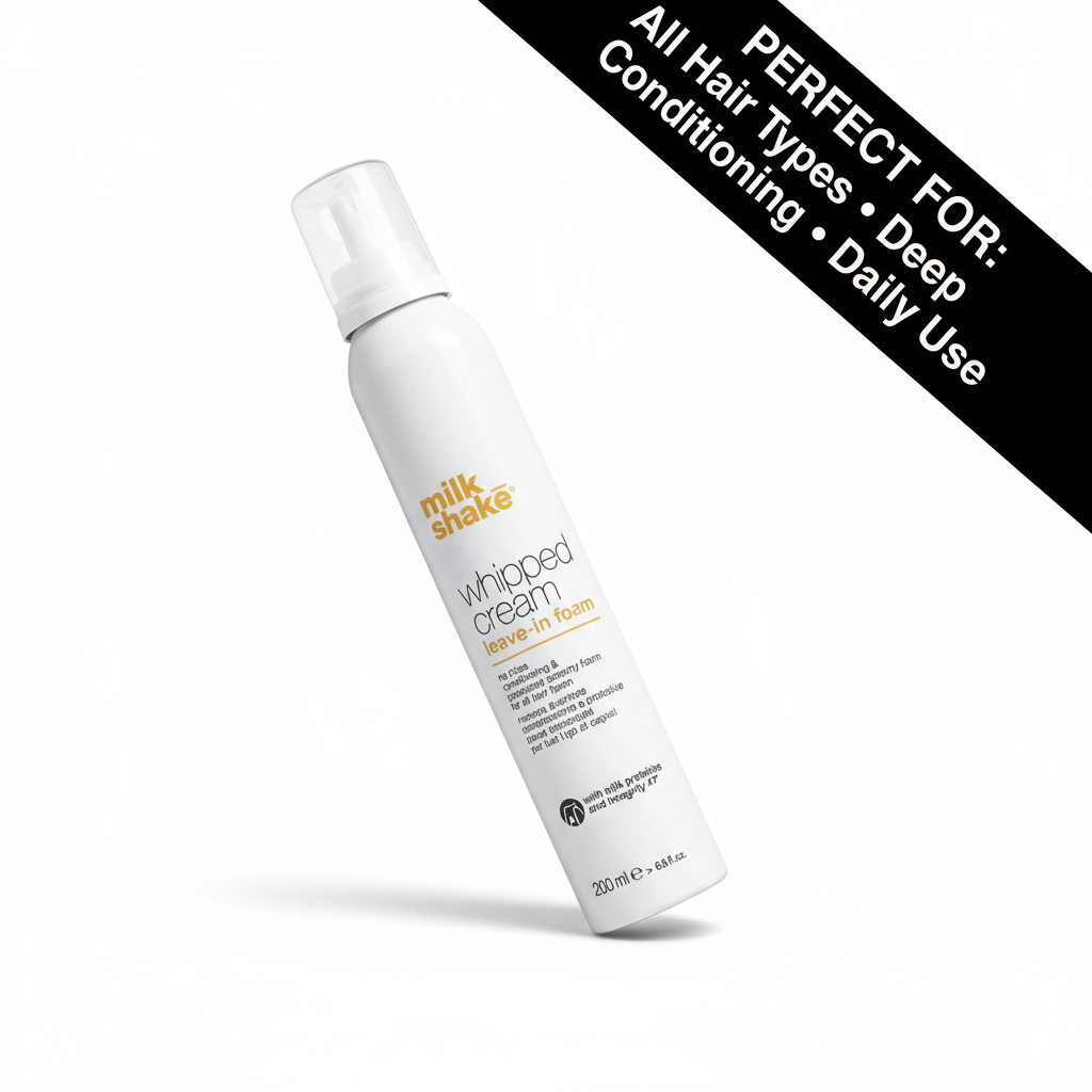 Milkshake Conditioning Whipped Cream leave-in foam conditioner for all hair types 200ml bottle