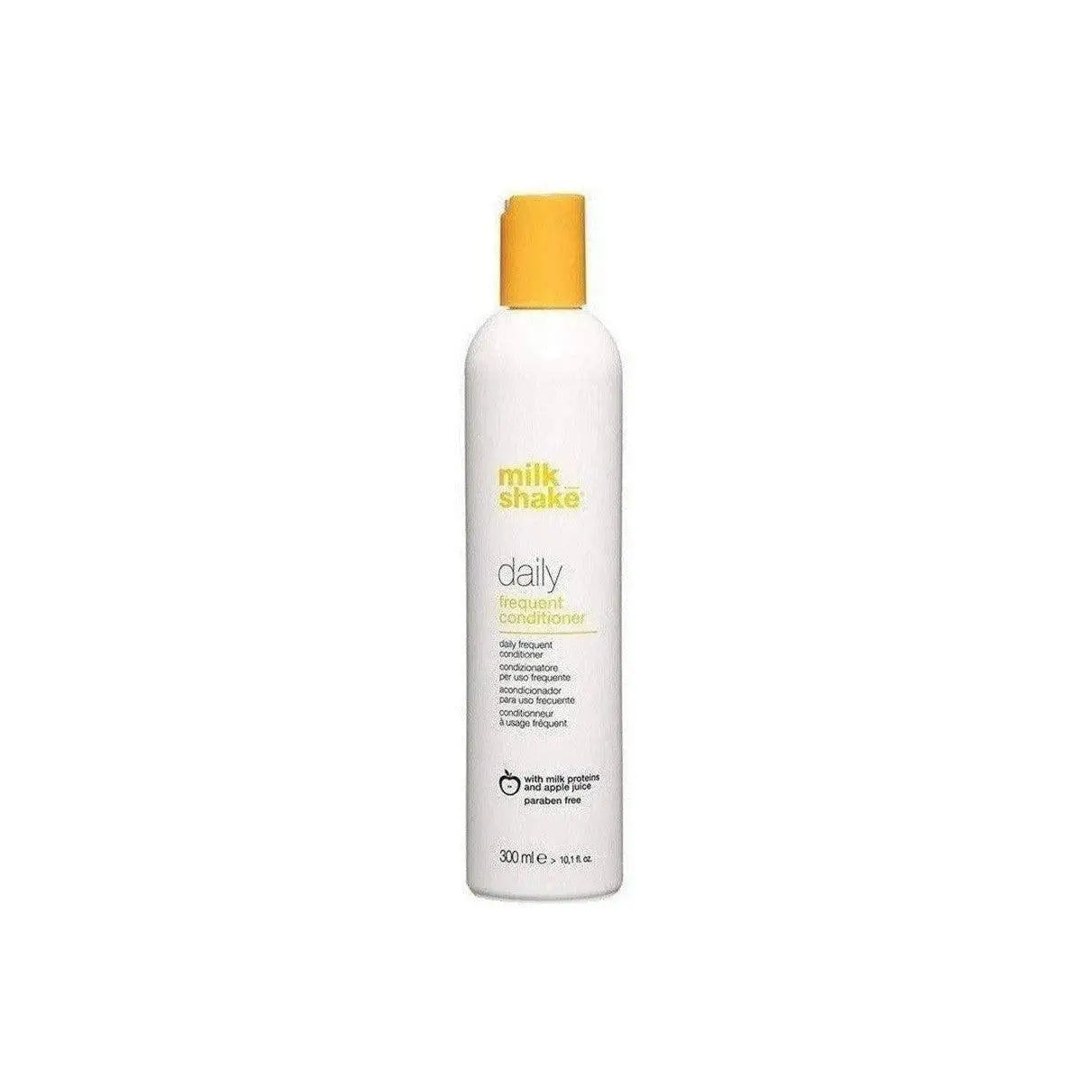 Milkshake daily frequent conditioner 300ml bottle with yellow cap for gentle daily hair care