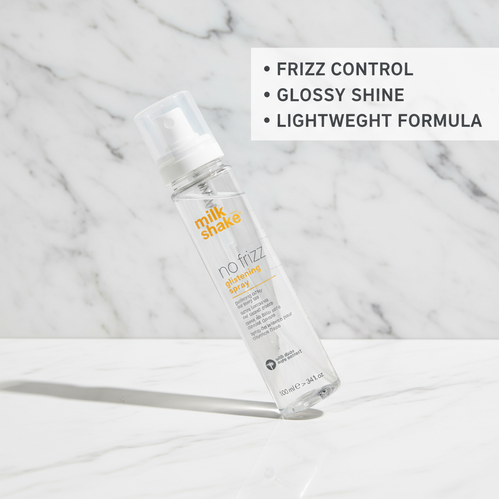 Milkshake no frizz glistening spray styling aid for frizz control and glossy shine